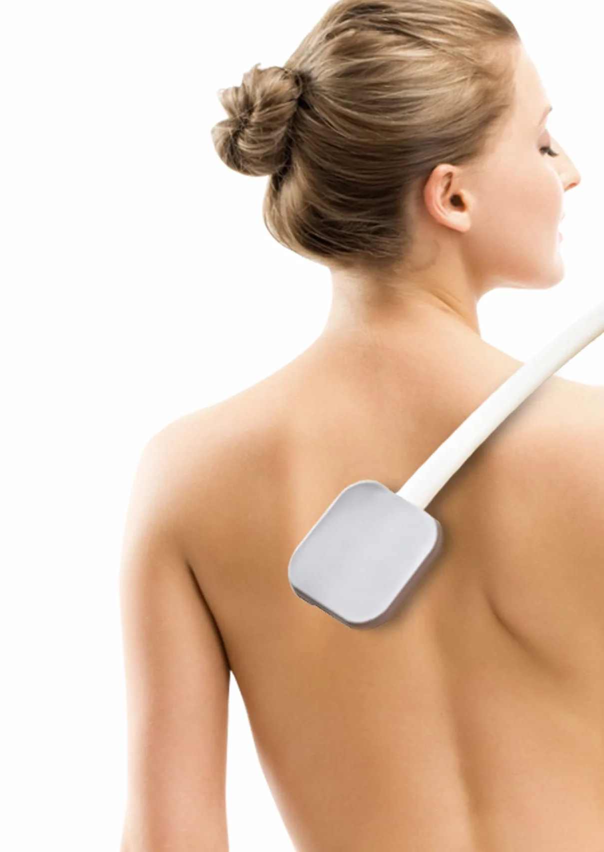 KMINA Applicatore Crema Schiena Manico Lungo Spugna 2 in 1 3 Unità Lozione Solare Spazzola Doccia