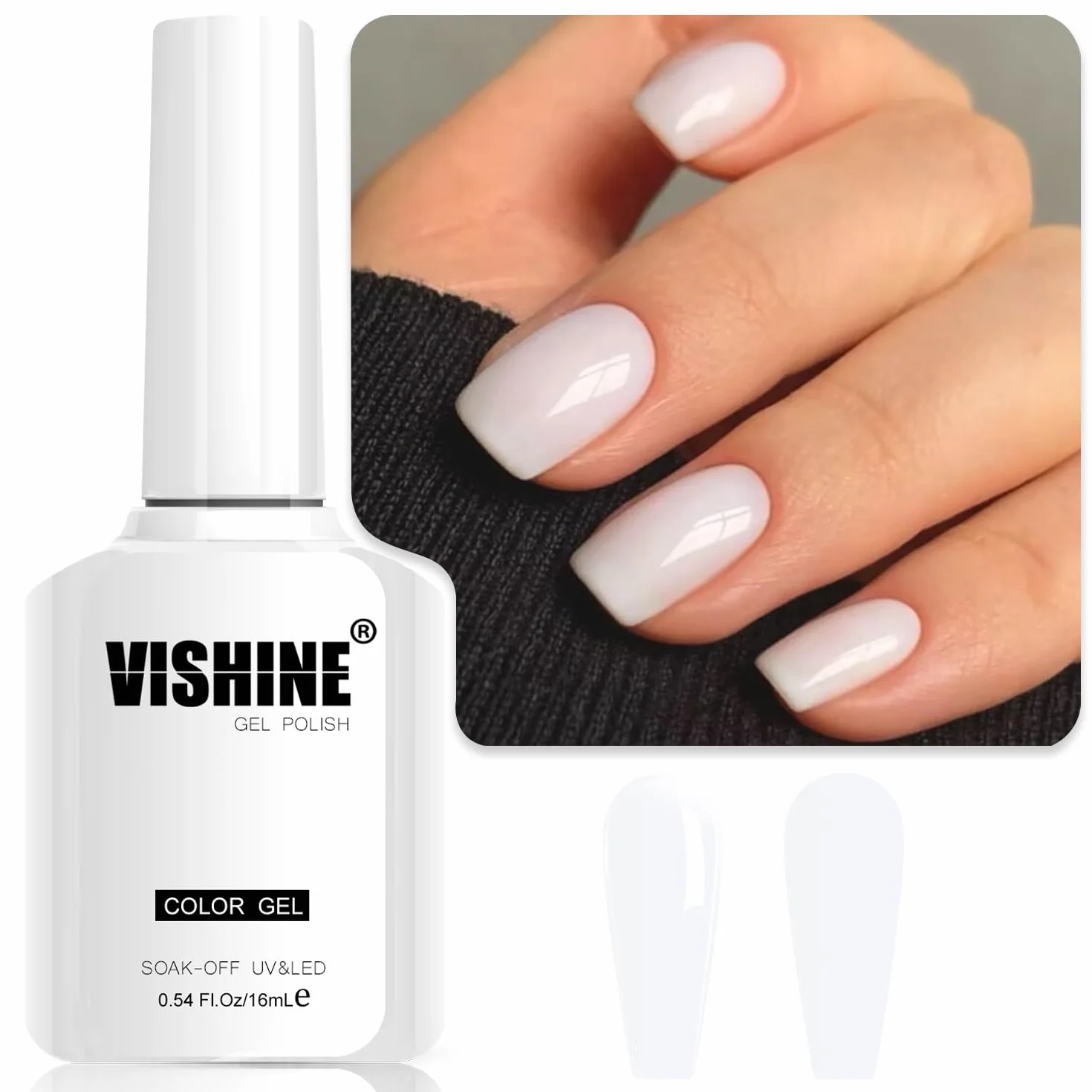 Vishine Smalto Gel Semi-Permanente Milky White 16 ml