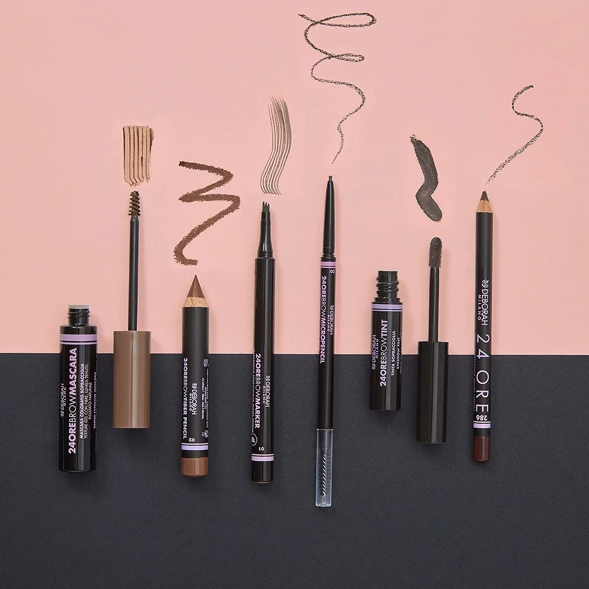 Deborah Milano - 24 Ore Brow Micropencil, 04 Brunette, Matita Automatica Iper-pigmentata a Lunga Tenuta, Dona Sopracciglia Piene, Ultra-precise e Naturali, 0.1 gr