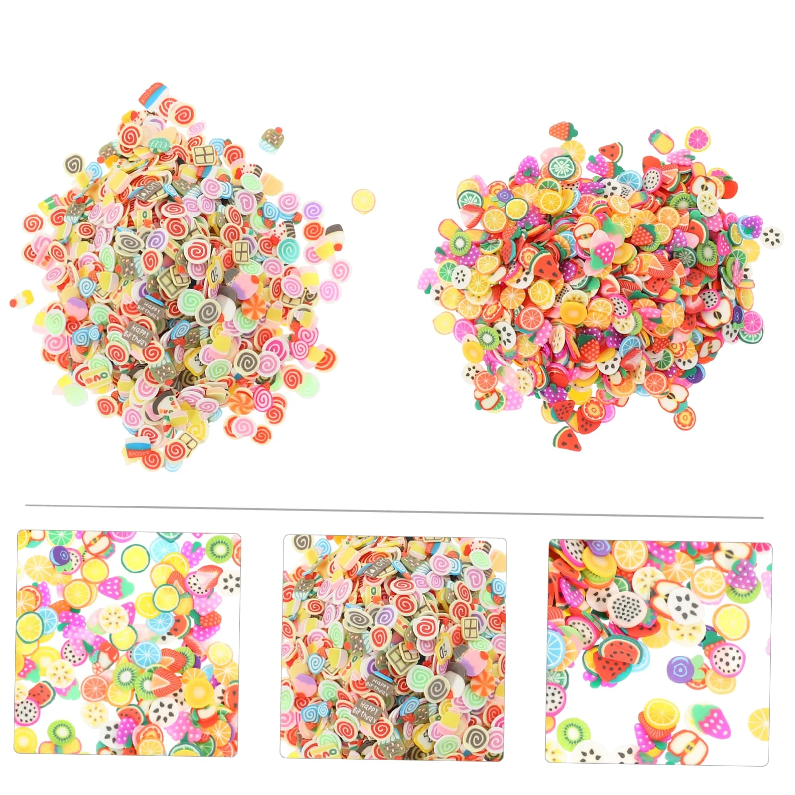 5 Set Ciondoli Per Unghie Frutta E Torta Decorazioni Per Nail Art Polimerica Accessori Creativi Misto Per Unghie E Gioielli 4000 Pezzi*5