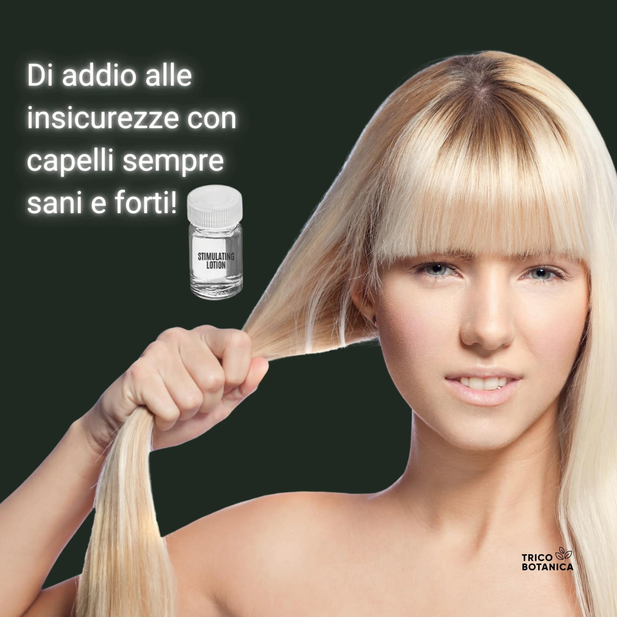 TRICOBOTANICA - Fiale Anticaduta Capelli Donna Rinforzante per capelli fragili - Utilizzalo Anche Come Lozione Densificante Per La Ricrescita Capelli Uomo