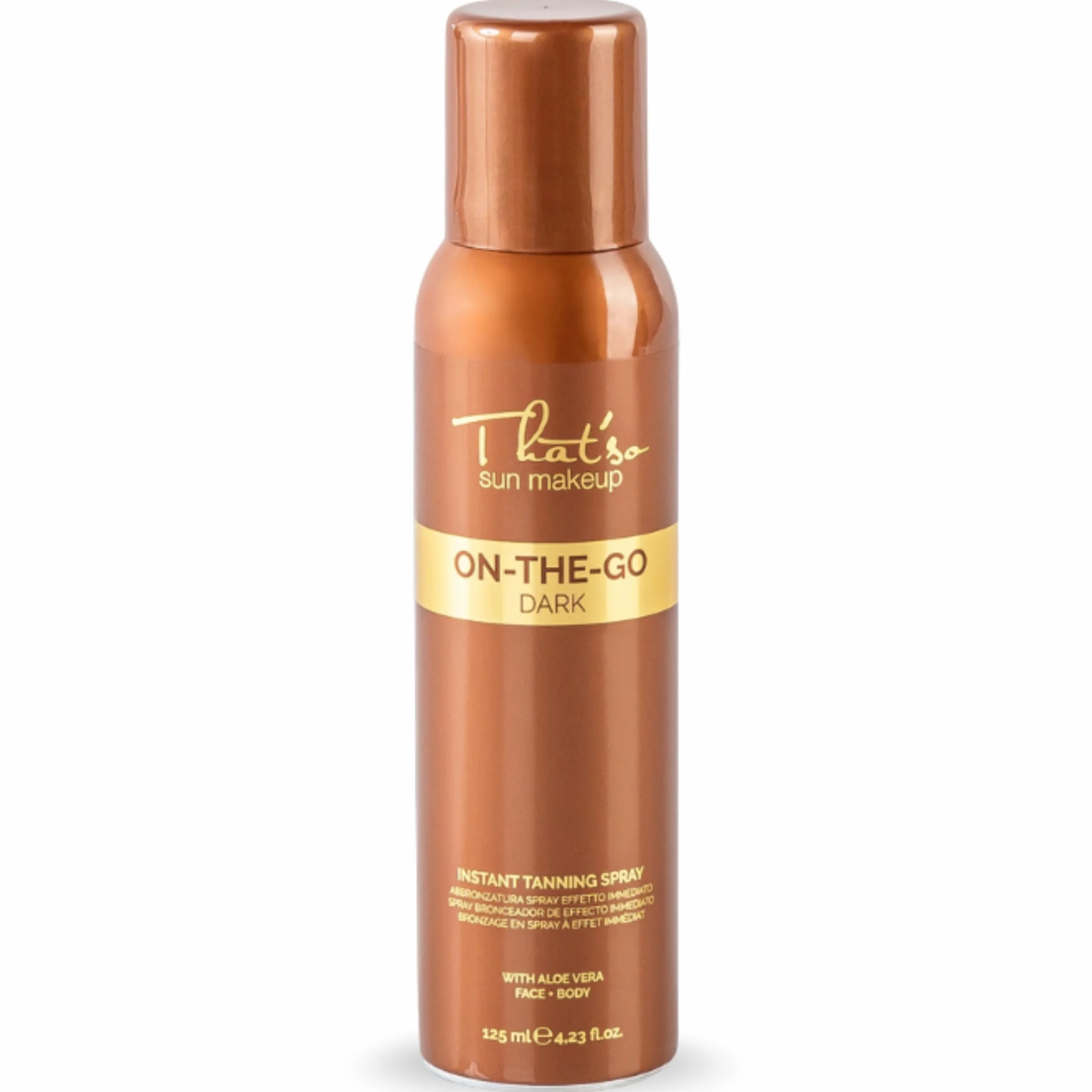 That’so Spray Autoabbronzante Viso e Corpo 125 ml Dark Abbronzatura Istantanea Naturale Effetto Bronze