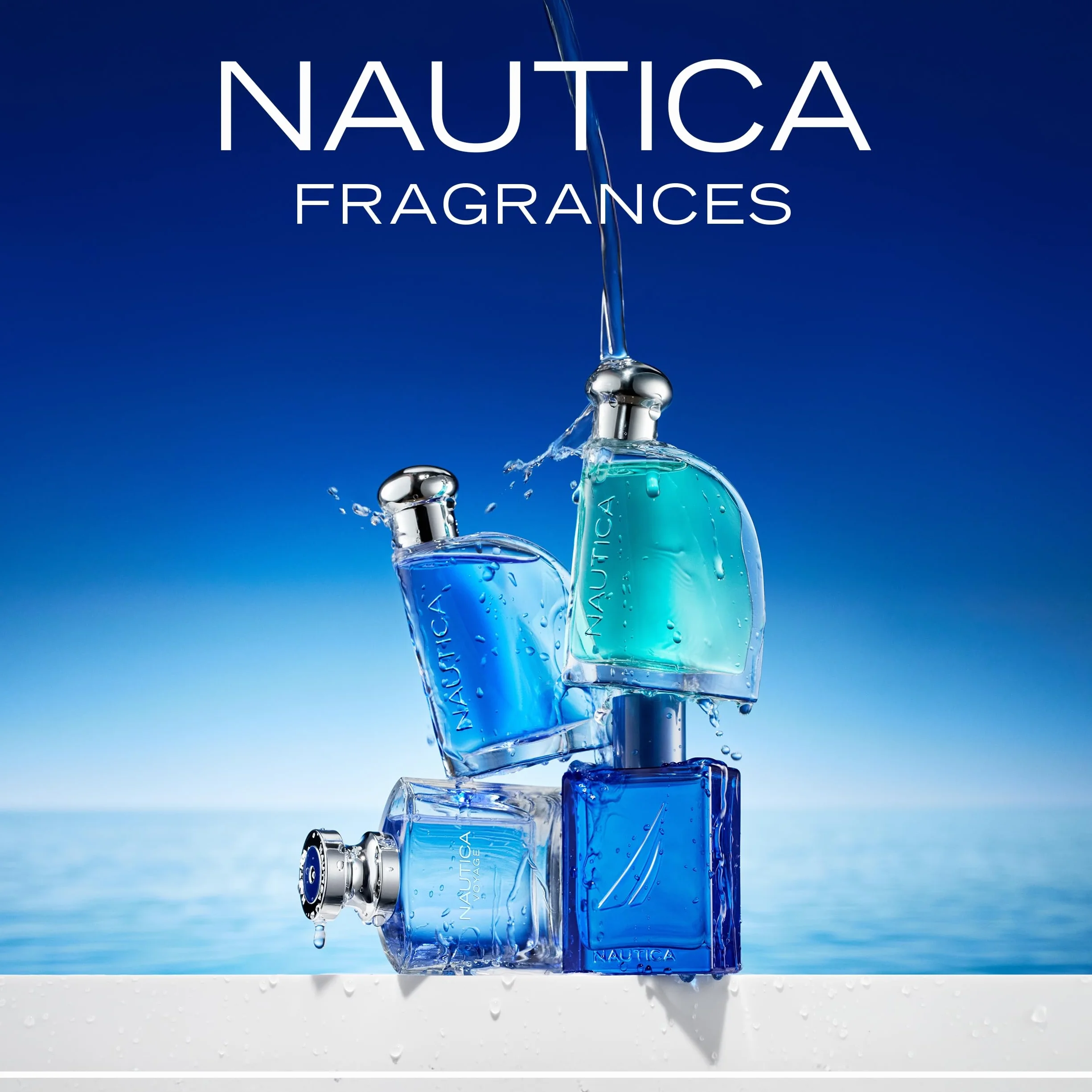Nautica Blue, Eau de Toilette Spray, Profumo Uomo con Note di Bergamotto, Ninfea e Cedro - 100 ml