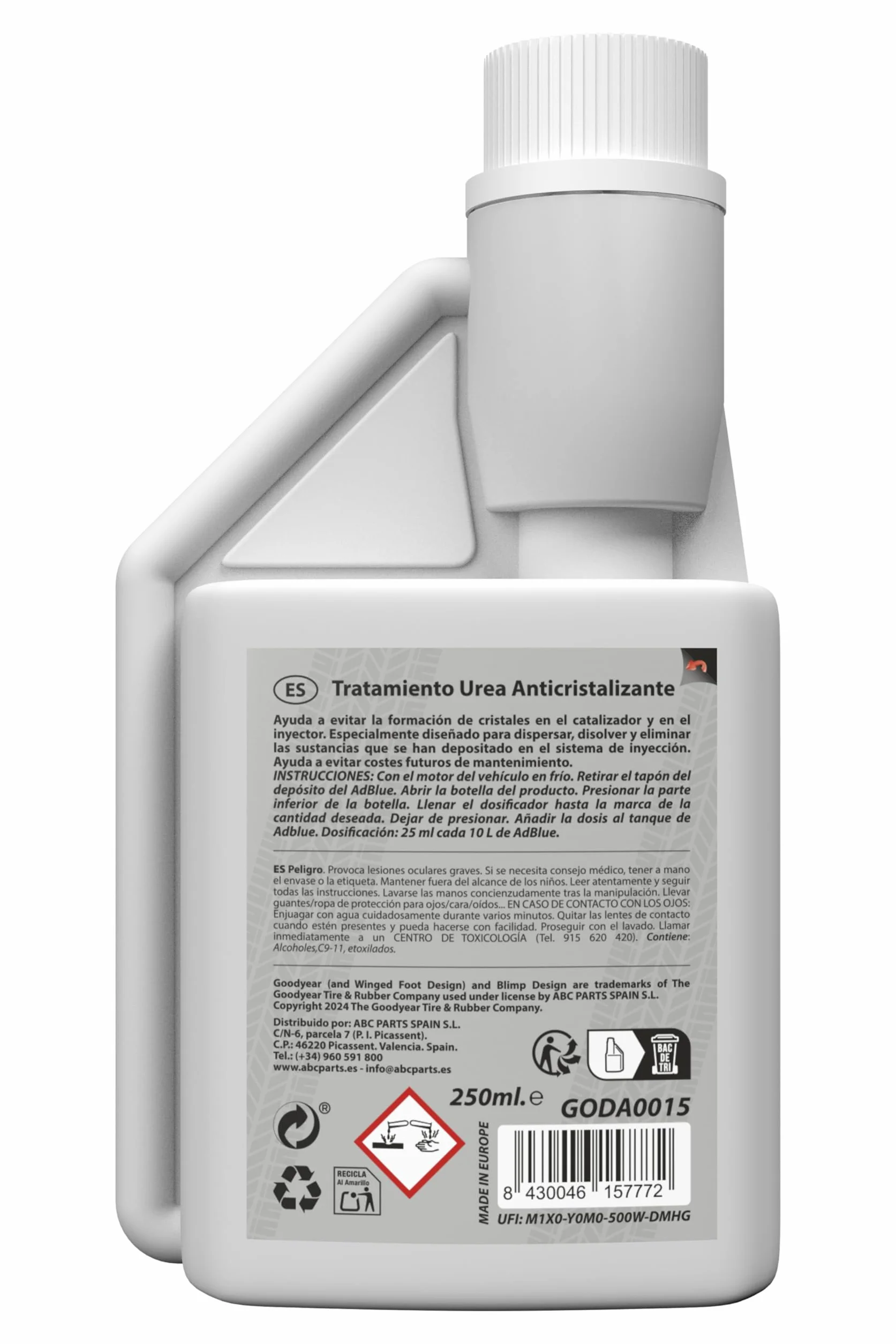 Goodyear Additivo AdBlue 250 ml Trattamento Anticristallizzante Urea