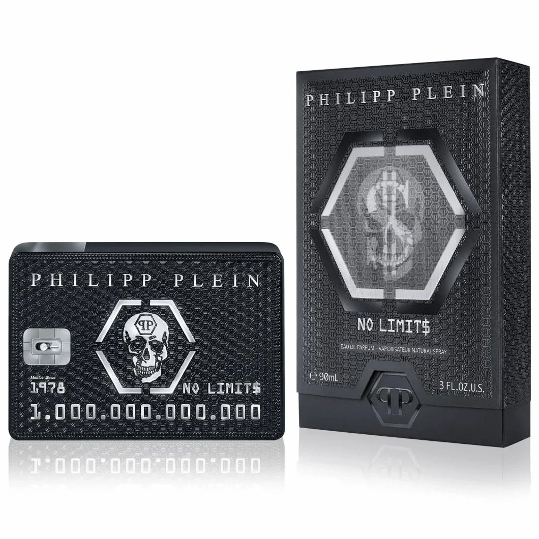 Philipp Plein – Eau de Parfum No Limits 90 ml – Profumo Uomo – Note Orientali e Legnose – Un Tatuaggio Olfattivo Indelebile e Sensuale – Woody Oriental – Flacone in Vetro Laccato Nero