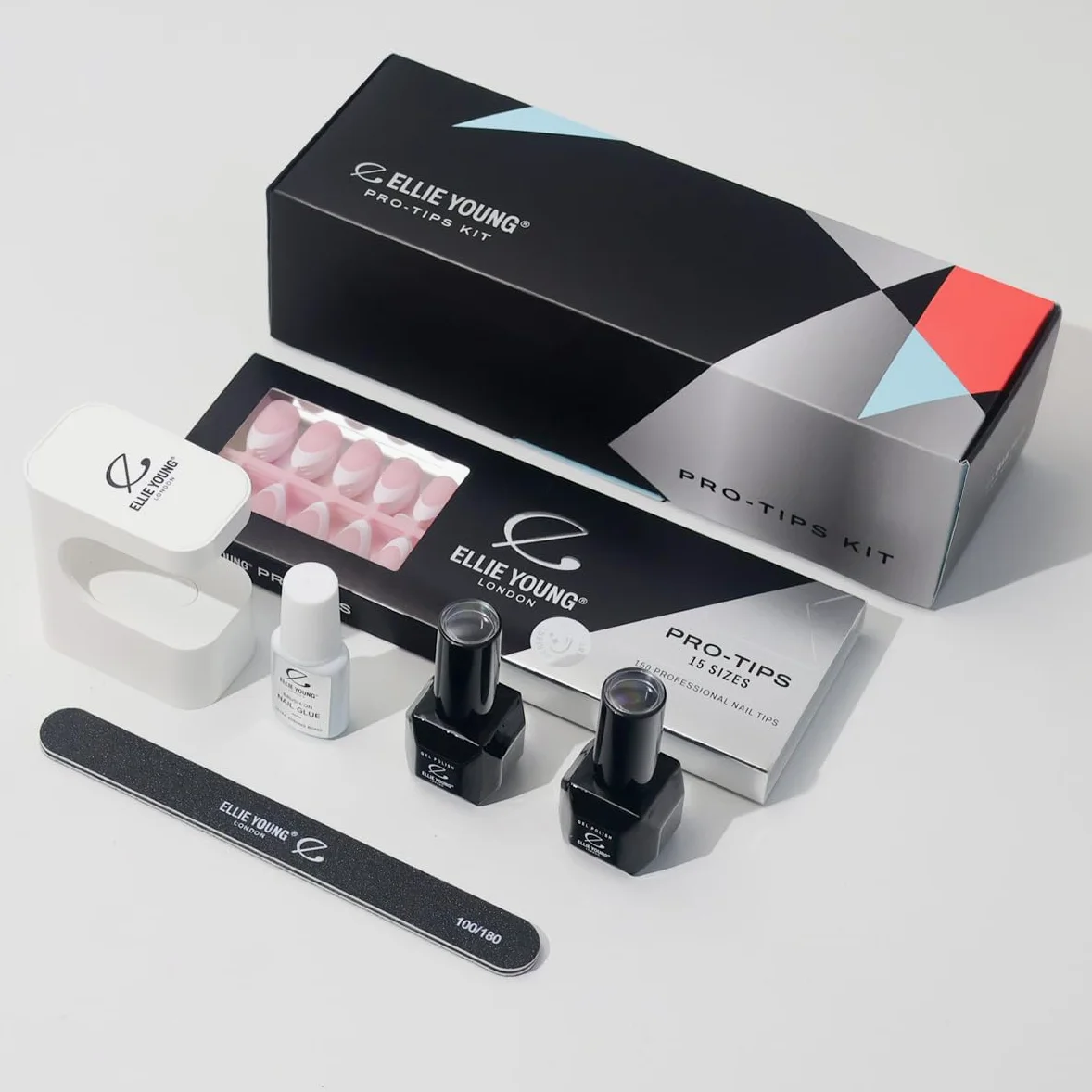 PRO-TIPS - 150 unghie a pressione, in gel acrilico, per un facile set fai da te