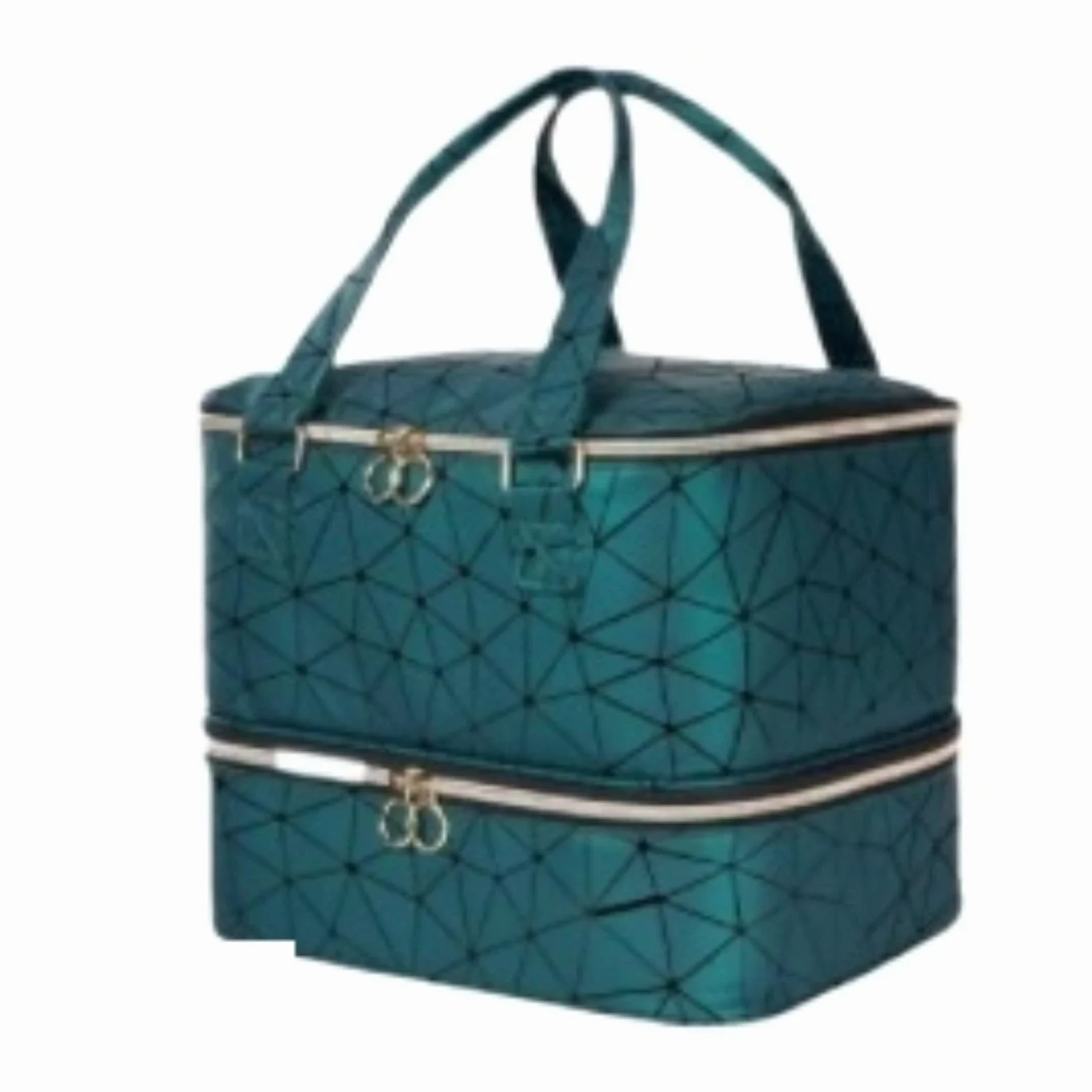 Porta Smalti Valigetta Unghie Borsa Multifunzionale For La Conservazione Dello Smalto, Scatola Portatile For Oli Essenziali Borsa Viaggio(Grün)