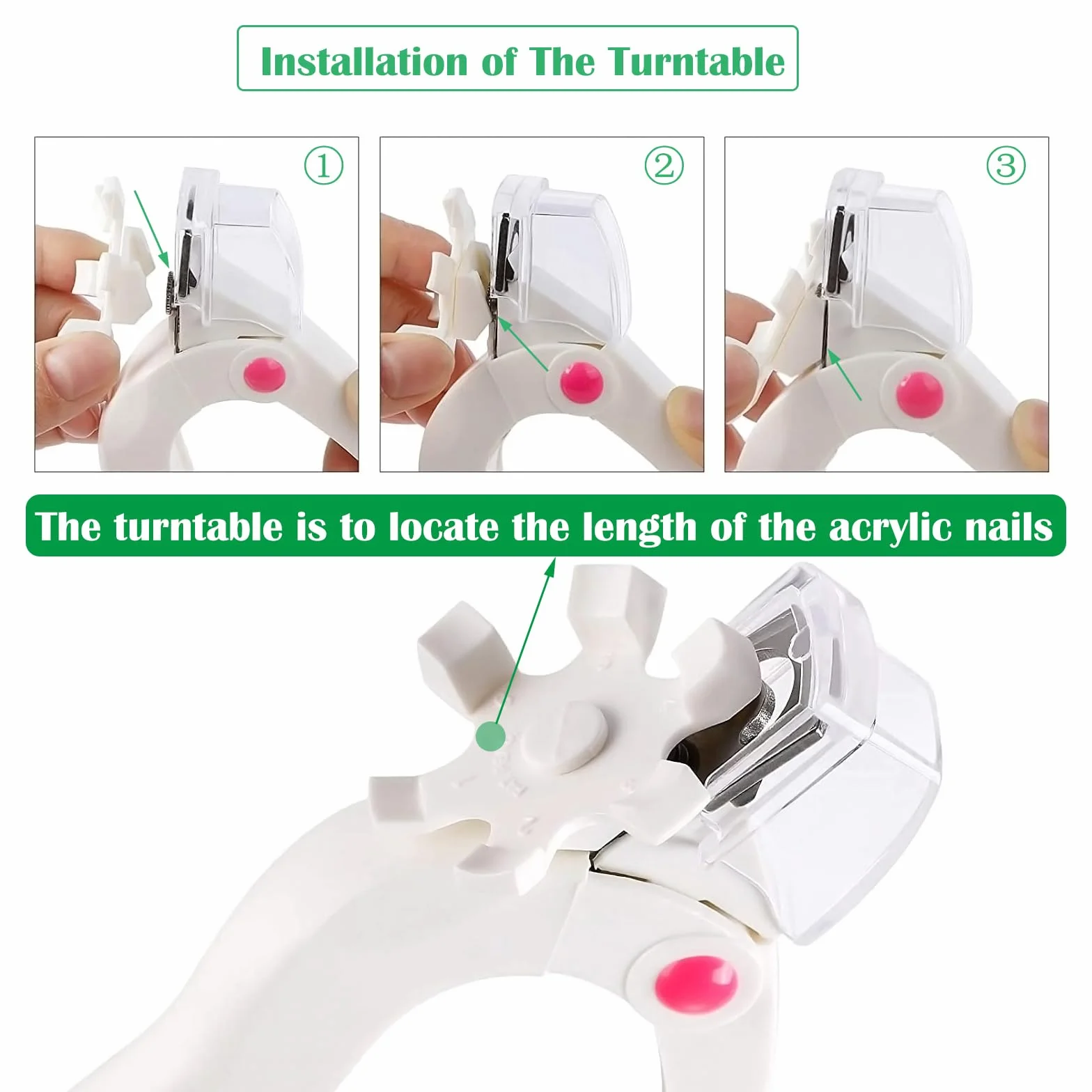 Tagliaunghie Professionale in Acciaio Inossidabile per Unghie Finte in Gel con Lame Removibili