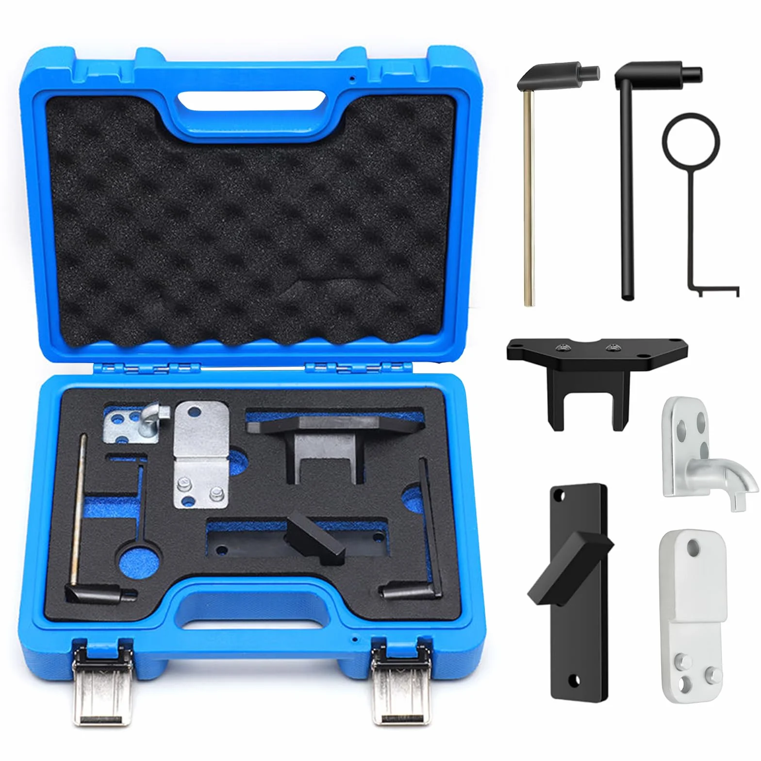 LIROPAU Kit di Strumenti per la Fasatura del Motore, Set di Strumenti di Bloccaggio e Tenuta dell'Albero a Camme Compatibile con Motore a Benzina Citroen Peugeot Opel 1.0 1.2, OEM 0109-2A, 0109-2B