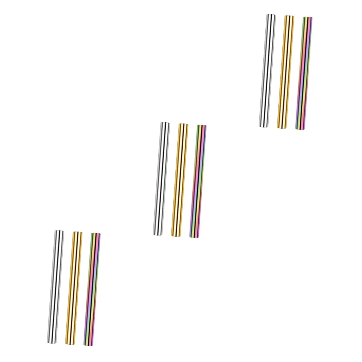 FRCOLOR 9pezzi Per Unghie Cat Eye Magnetici Inossidabile Per Nail Art Per Manicure Design Cilindrico Per Gel Unghie Eye