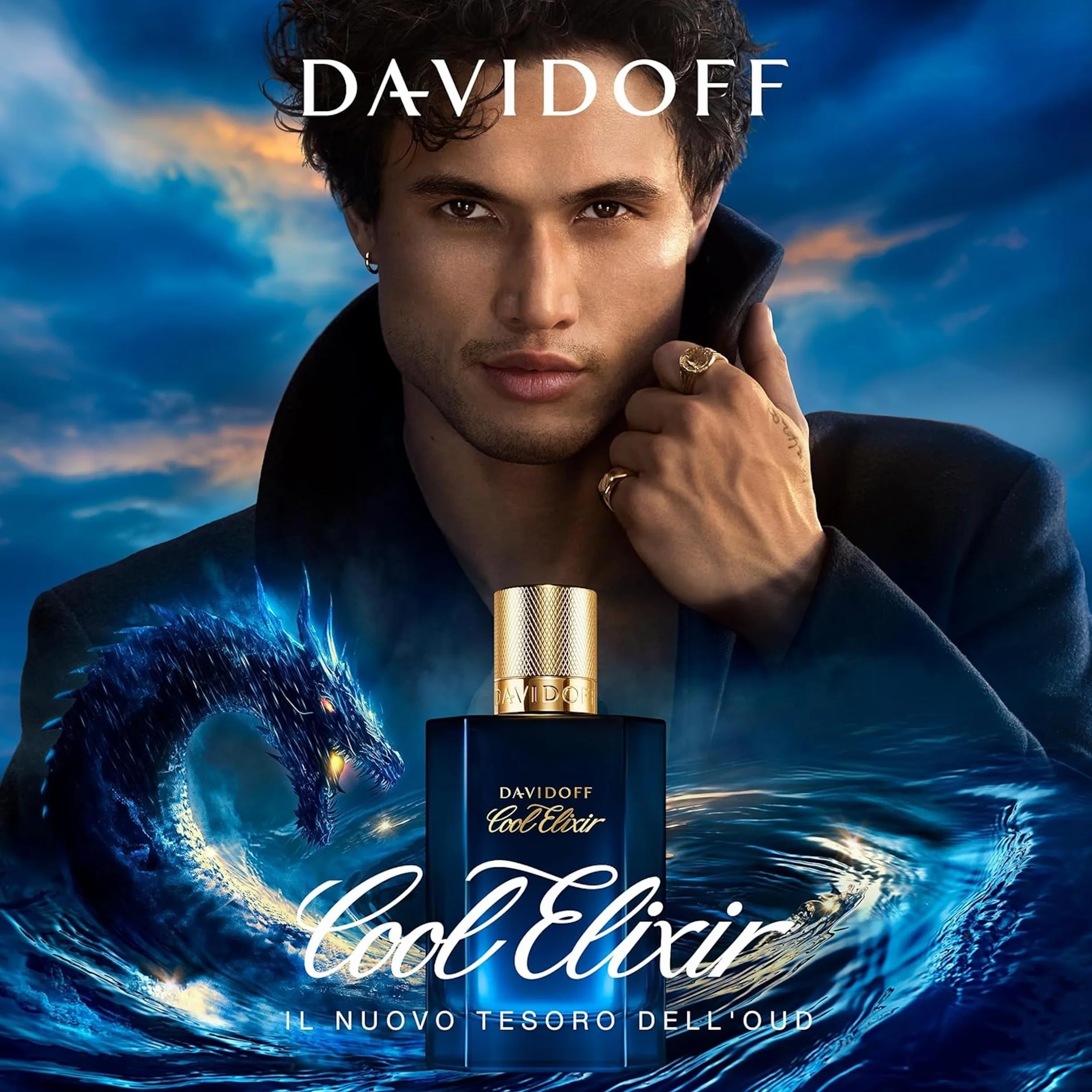 Davidoff Cool Elixir Legnoso Profumo da uomo Ossido di Rosa Lavanda Oud