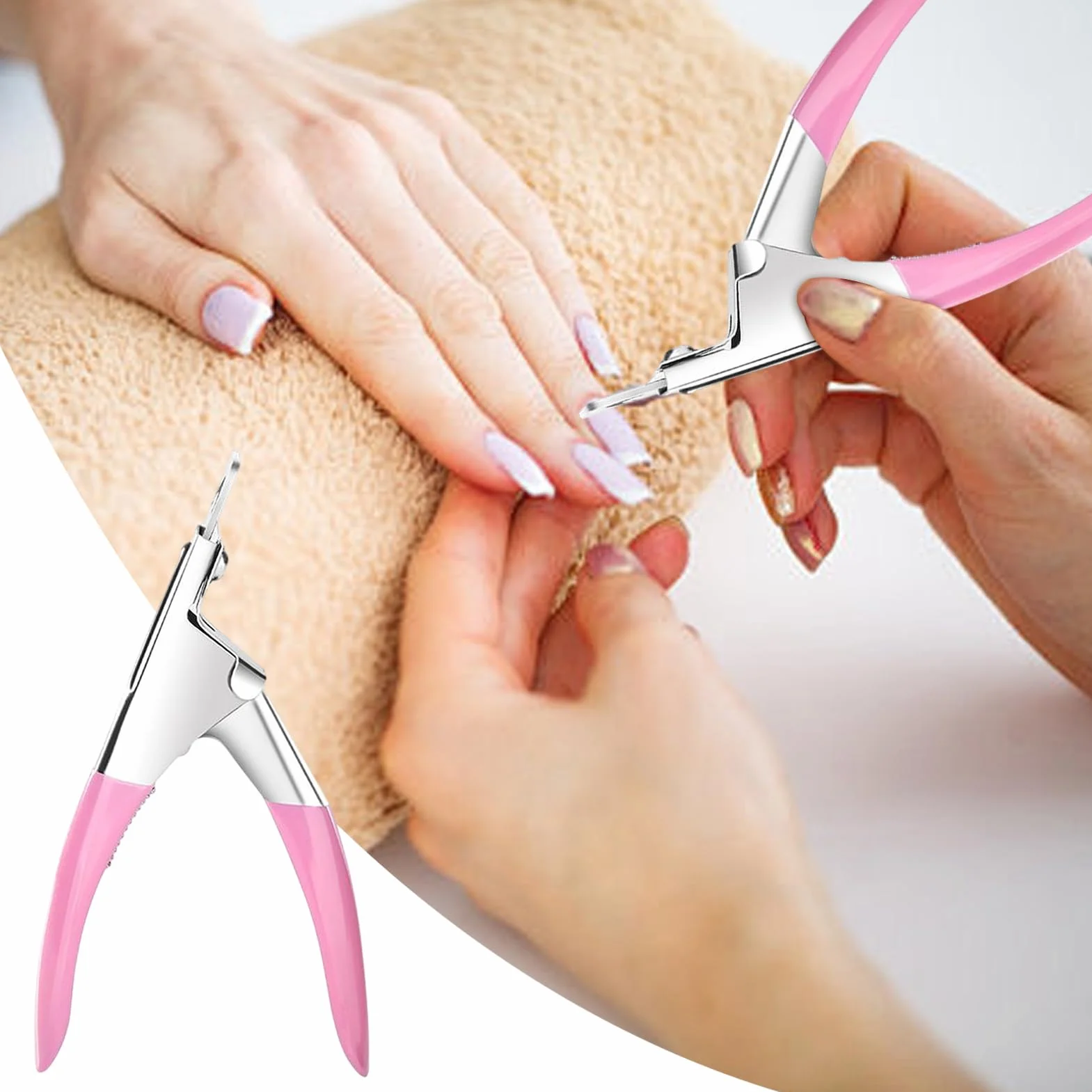 TIPO U Trimmer Cutter Caglio in Acciaio Inox per Unghie Strumento Manicure
