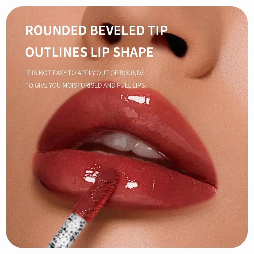 300pcs Lip Gloss Pennello Spazzola Ciglia Labbra Spazzole di Trucco(Lip Brush-B Crystal)