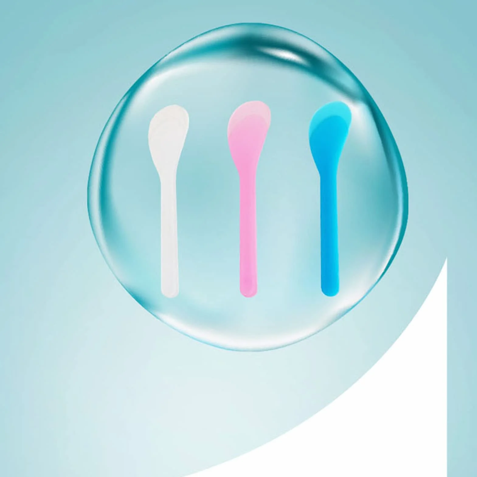 Spatola per mascherine fai da te, 100 spatole per trucco, bastoncini per cosmetici da miscelare, miscelare cucchiai cosmetici, spatole, colori casuali