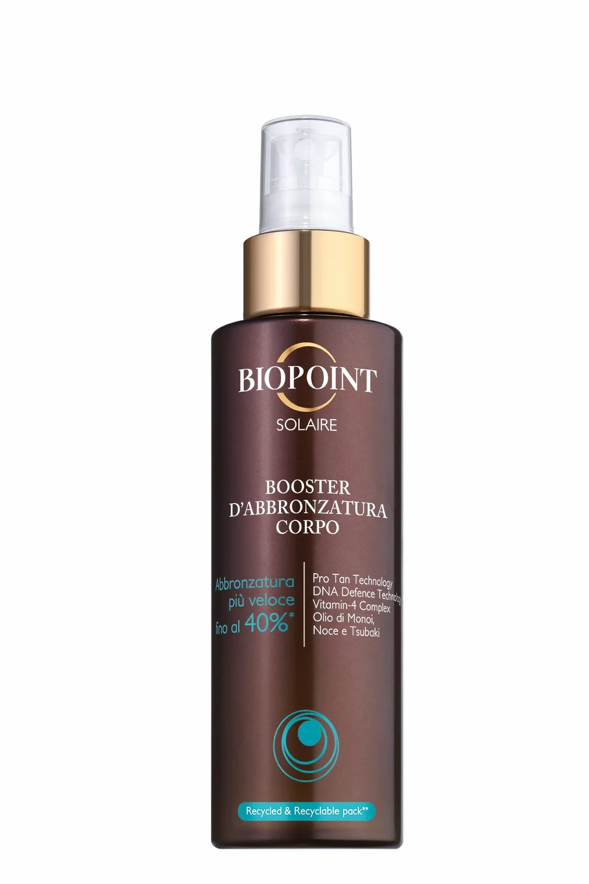 BIOPOINT Solaire Booster D'Abbronzatura Corpo 150 ml Senza oli minerali