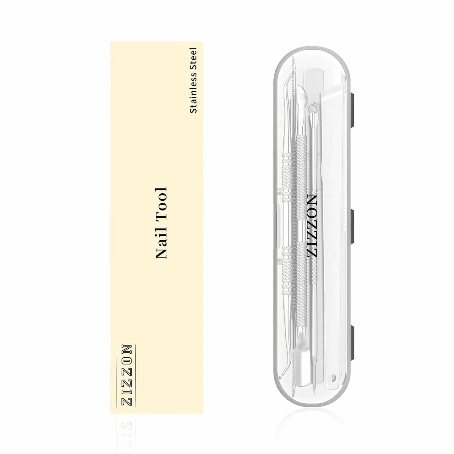ZIZZON 7 Pcs Stainless Steel Ingrown Toenail Removal Kit File and Lifters Set