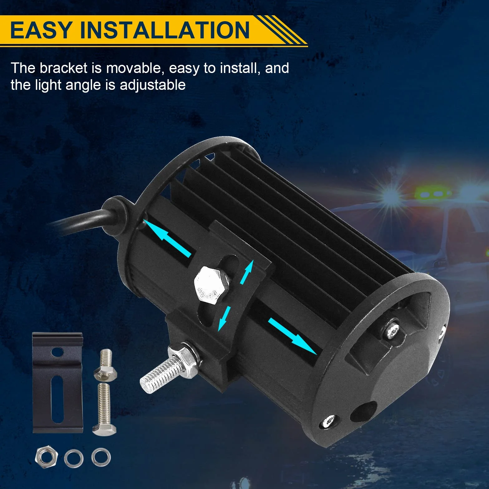 Willpower Barra LED Fuoristrada 51cm 288W Spot Flood Combo DC 12V Impermeabile Fari LED Luce da Lavoro