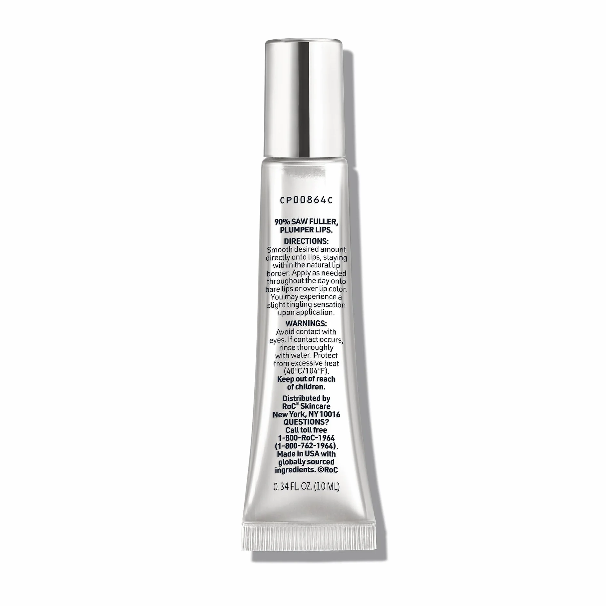 RoC Derm Correxion Volumizzante Labbra Balsamo Rimpolpante con Acido Ialuronico e Peptidi di Collagene 10 ml