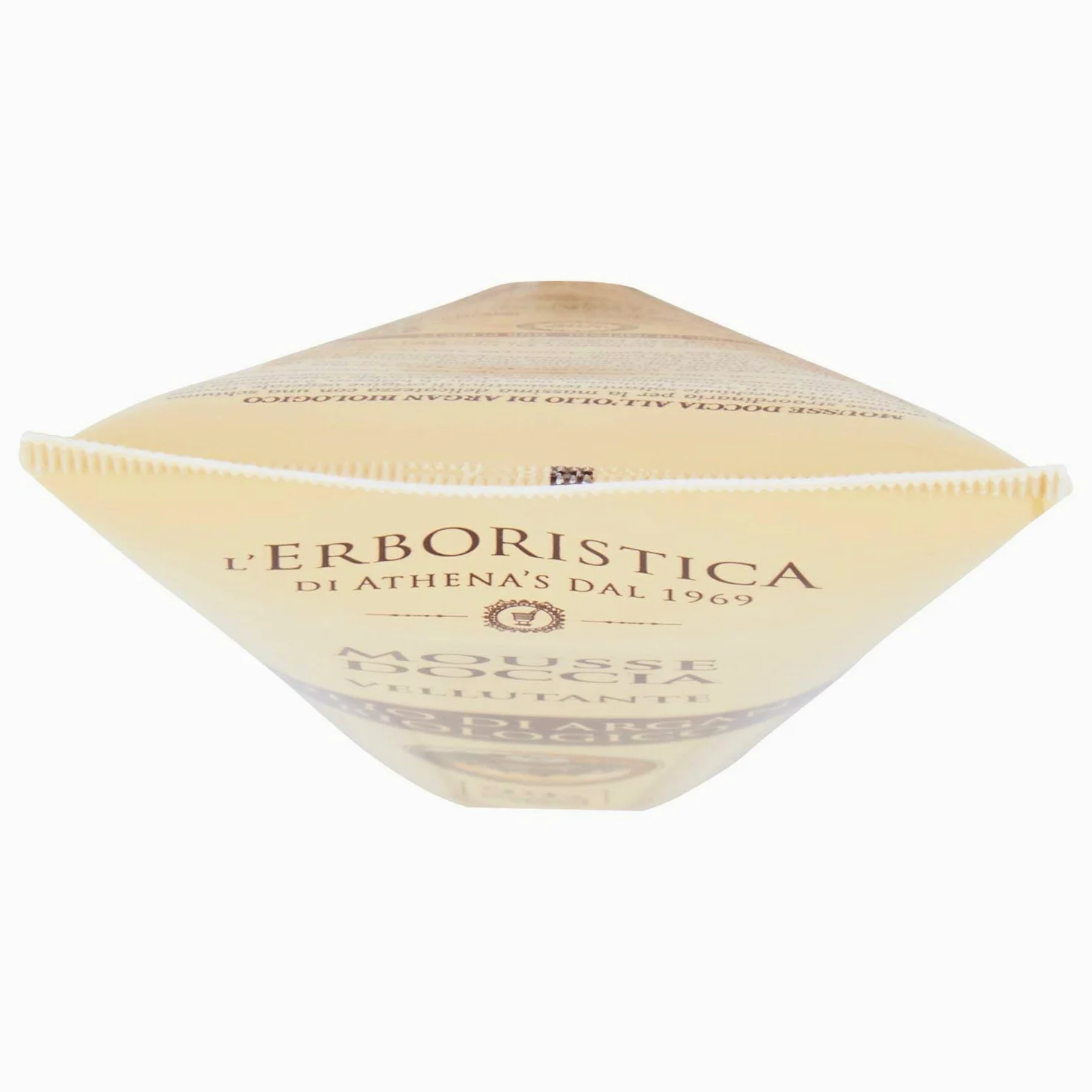 L'Erboristica Athena's - Mousse Doccia all'Olio di Argan Biologico e Acido Ialuronico - Vellutante - 200 ml (Confezione da 4)