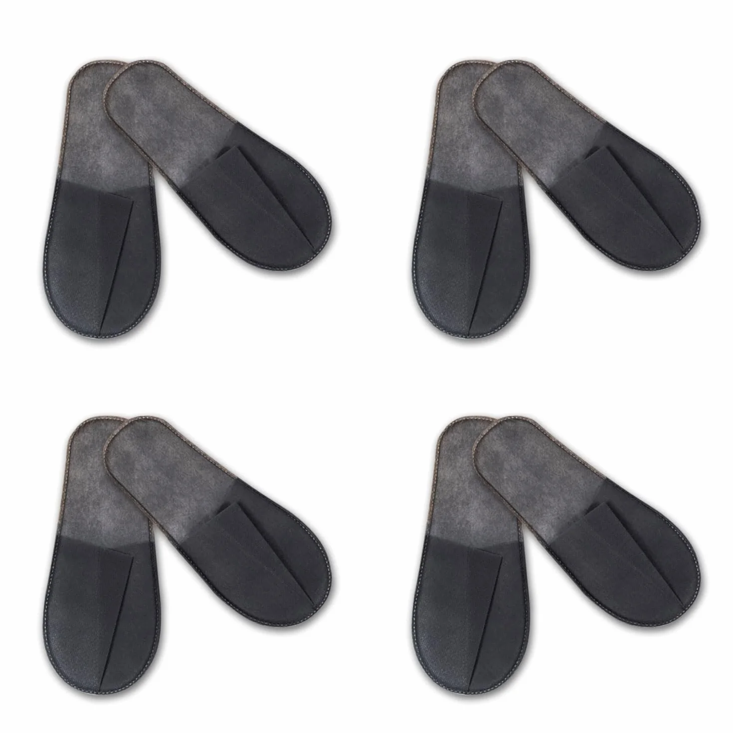Usa e Getta Antiscivolo, D'albergo, Chiuse, Monouso Ospiti, Confortevoli, Unisex, Lavabili, Misura Universale, per Ospiti di Hotel, Feste, 4 paia