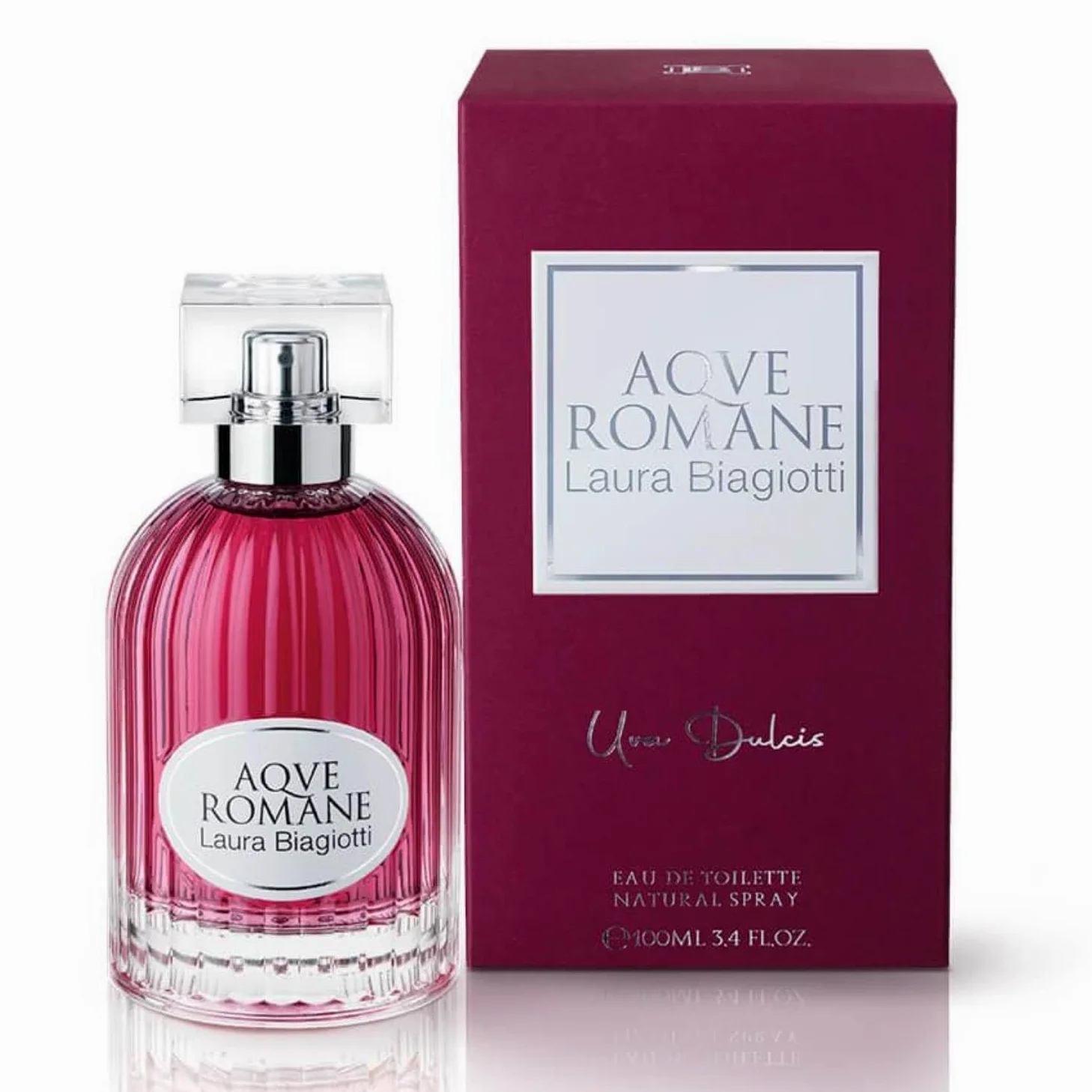 Laura Biagiotti Aqve Romane Uva Dulcius Eau de Toilette Spray Donna, Fragranza Fruttata Floreale, 100 ml