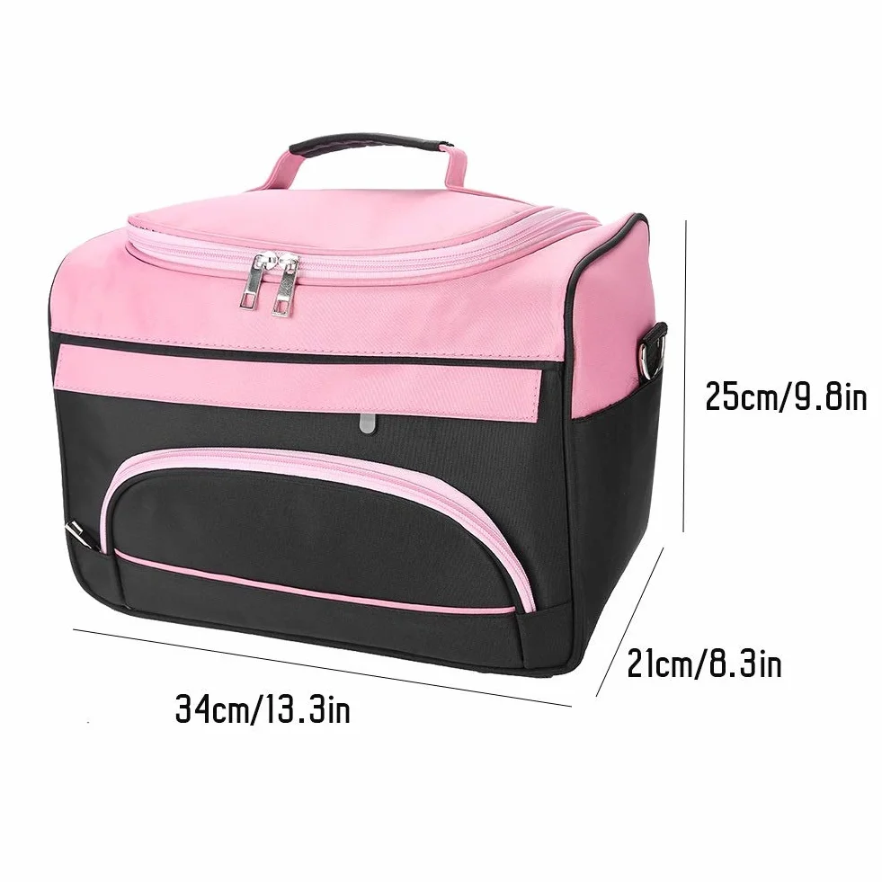 Petyoung Borsa da viaggio di grande capacità professionale per parrucchiere (Color : Rose Pink)