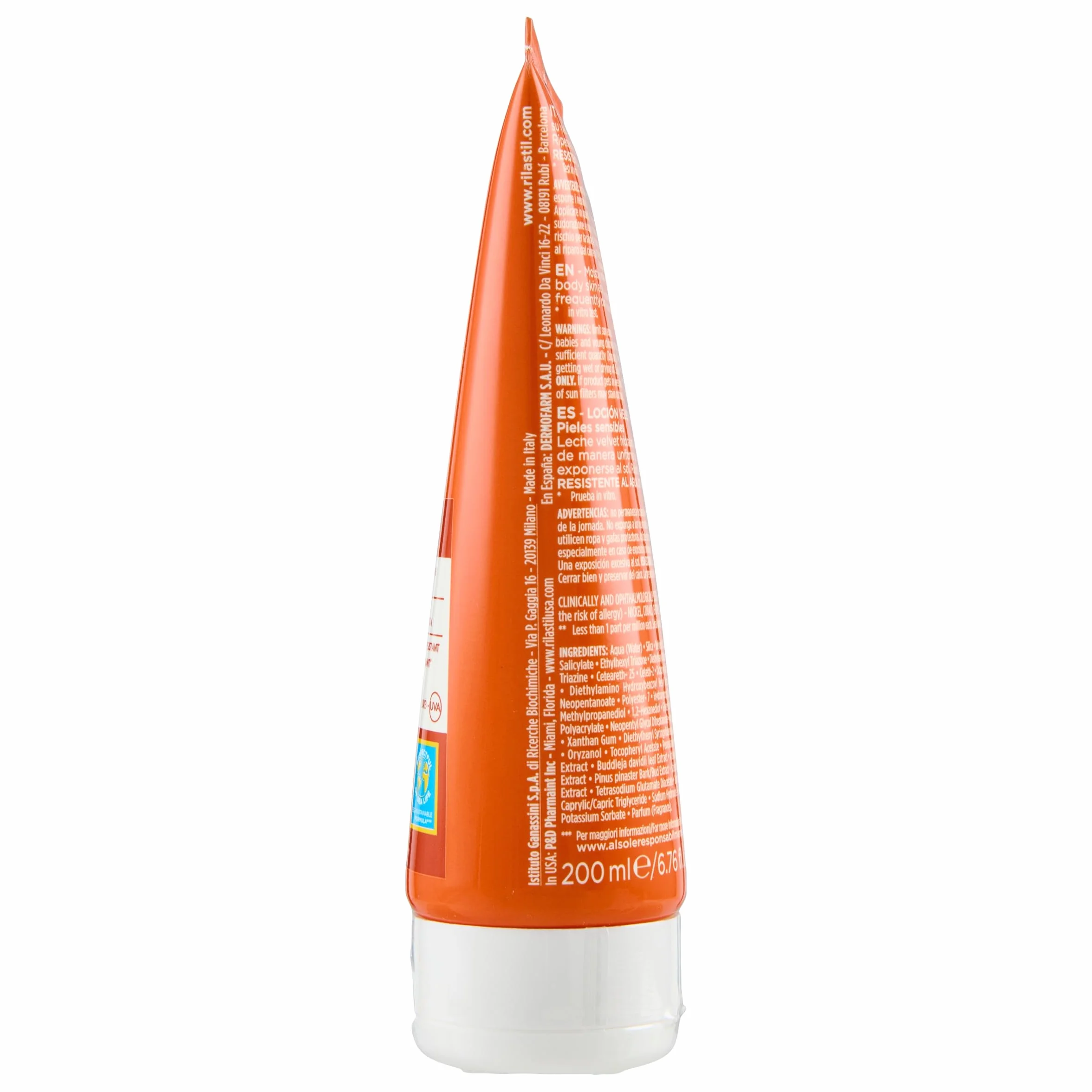Rilastil Sun System Latte Vellutato SPF 30 200ml Emulsione Fluida Pelli Sensibili