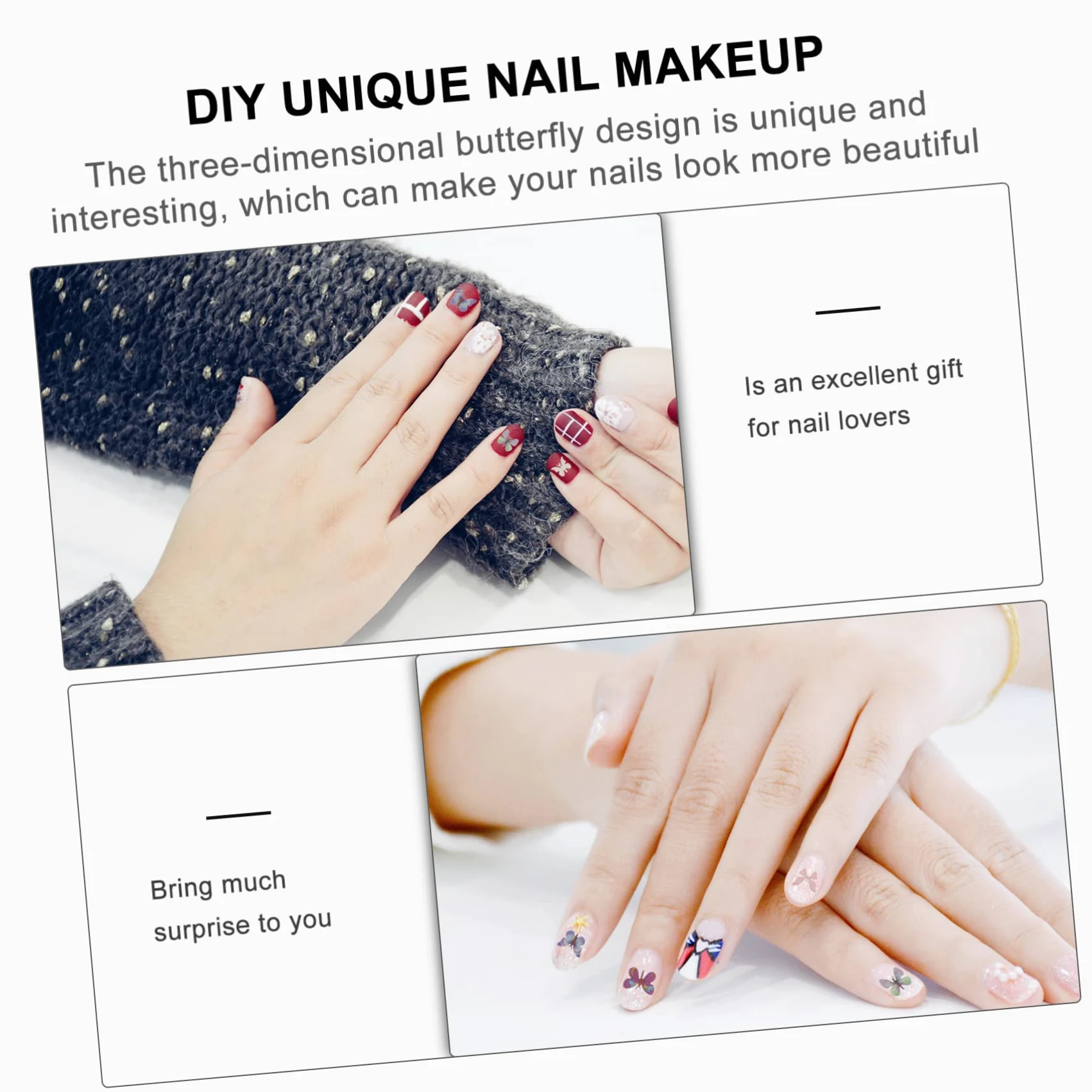 3 Set Decorazioni Per Unghie Sequins Per Nail Art Per Matrimonio E Speciali Materiale Sicuro Per Unghie Varietà Stili Per Preferenza 6 Scatole*3