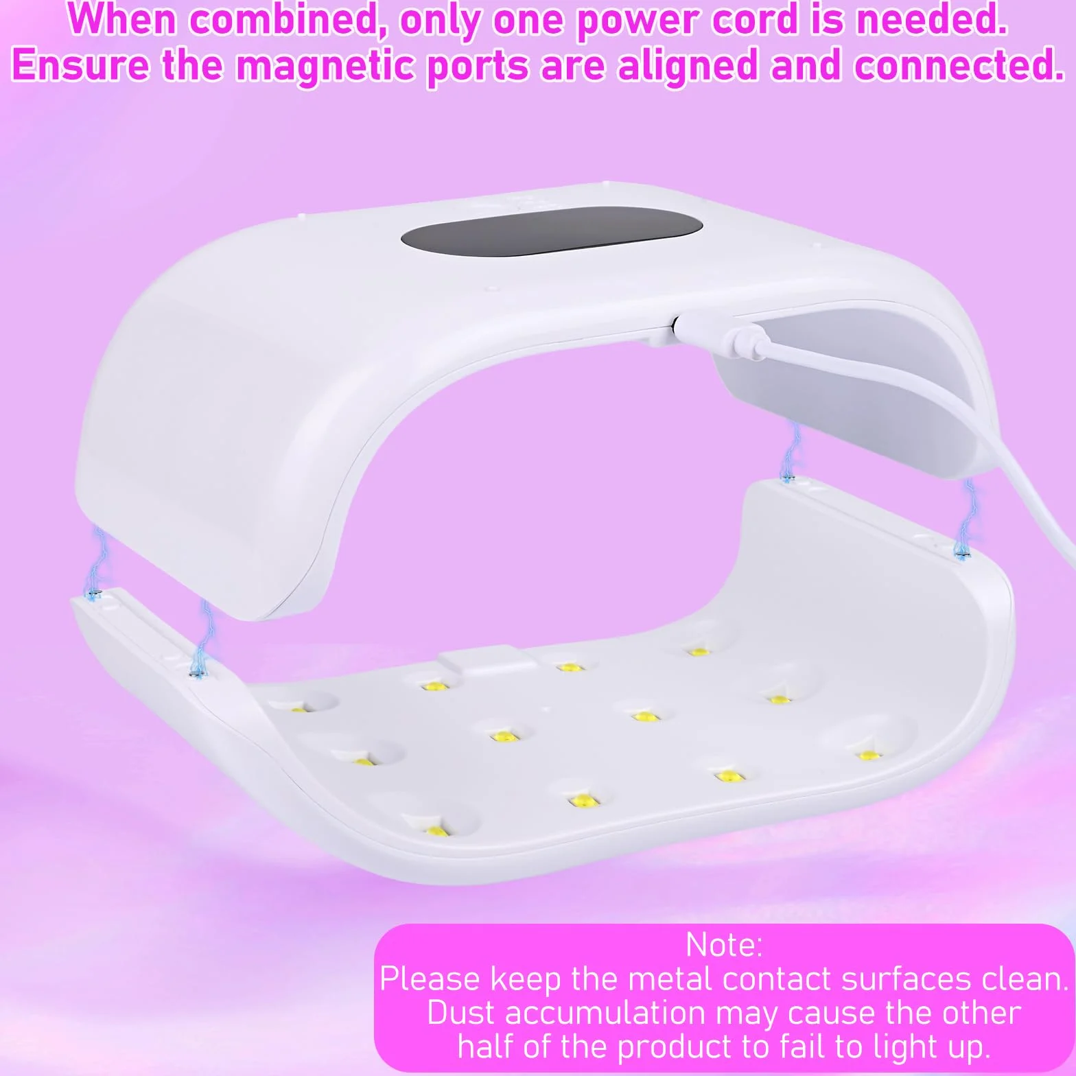 Euakee Luce UV in Resina su Due Lati con Display Digitale, Lampada UV per resinas, con schermo LED, 36 W, 3 Time(2 m, 3 m, 5 m), per fai da te,resina,forme di Gioielli, Unghie fai da te