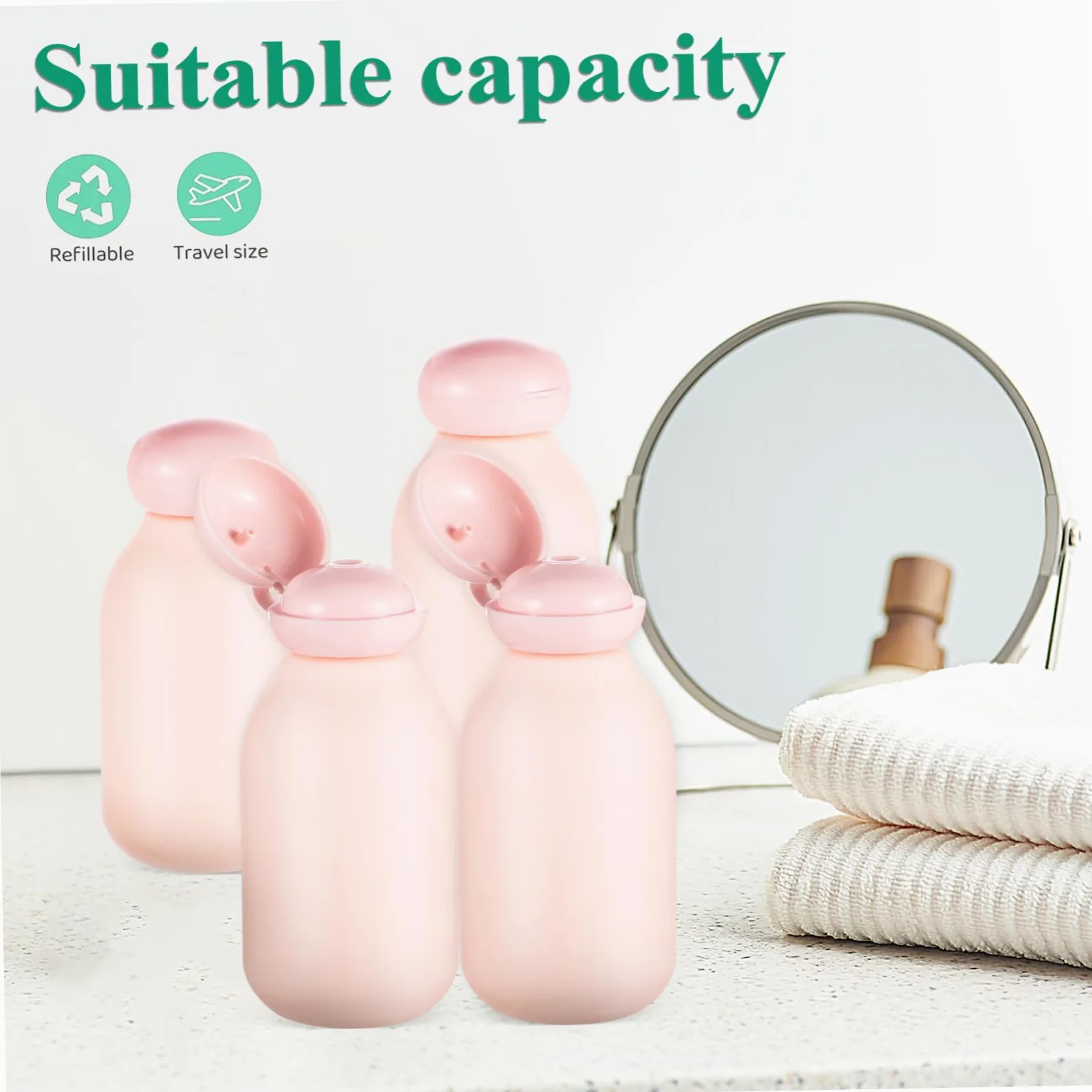 Beavorty 16 Pz Erogare Bottiglie Vuote Articoli Da Toeletta Da Viaggio Contenitori Da Viaggio Bottiglie Di Lozione Elementi Essenziali Del Viaggio Spremere Le Bottiglie Pe