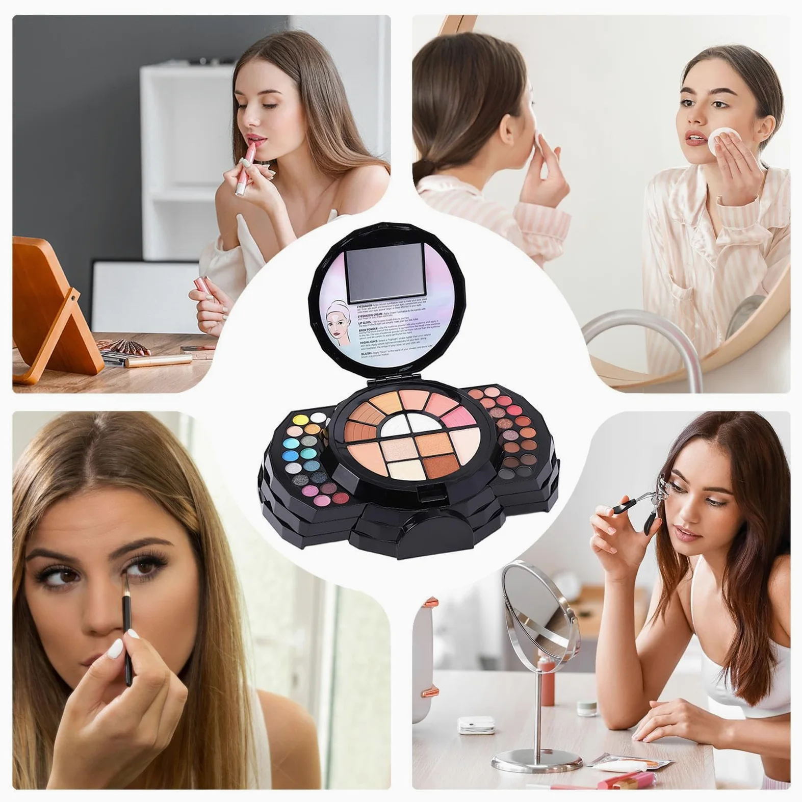 Palette Trucco 110 Colori Colori naturali altamente pigmentati, a lunga | 110 Colori Per Donne Ragazze Viaggio Quotidiano Feste Amanti Del Trucco Appassionati Di Belle