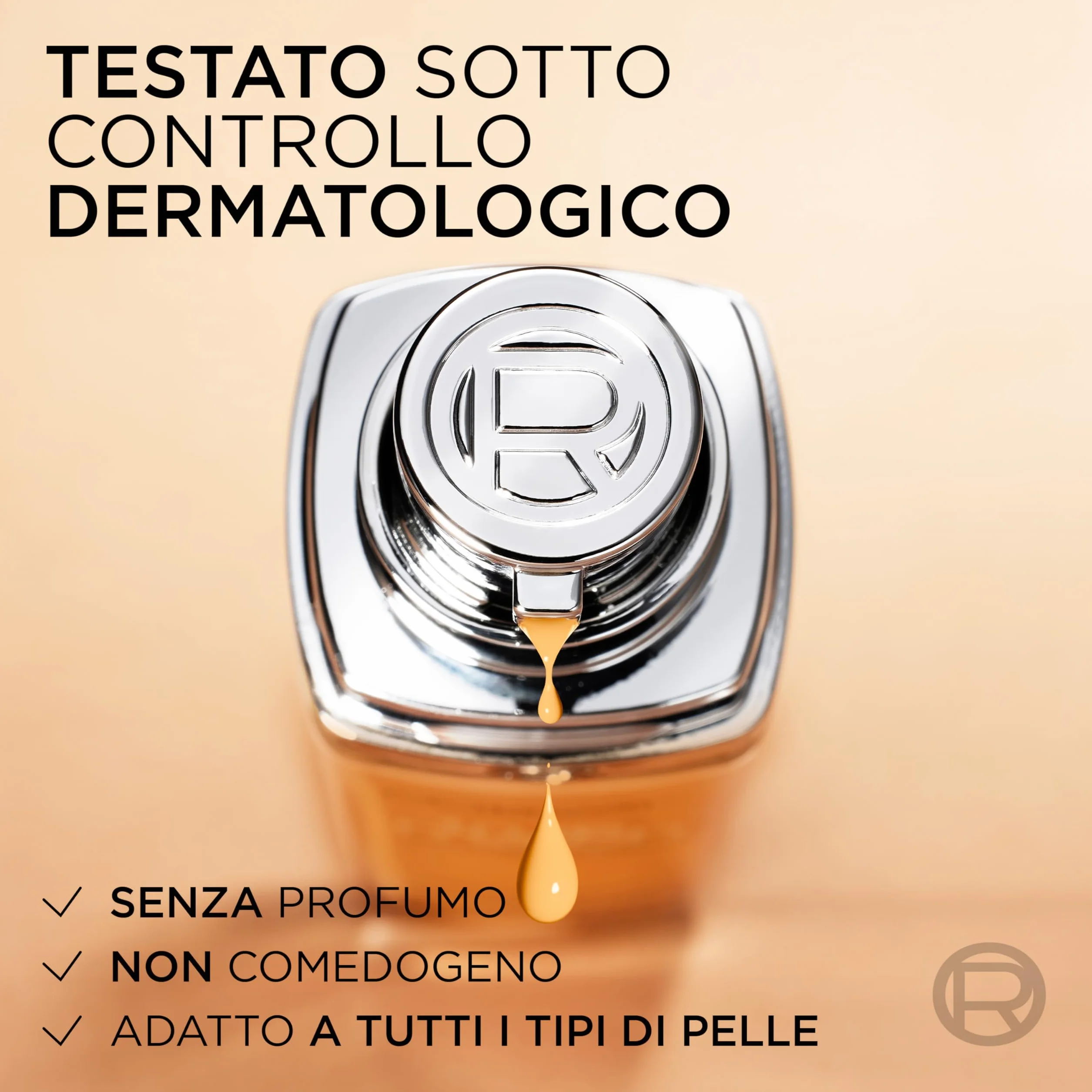 L'Oréal Paris Accord Parfait Fondotinta Liquido Tonalità 3D/W Warm Dorè Acido Ialuronico