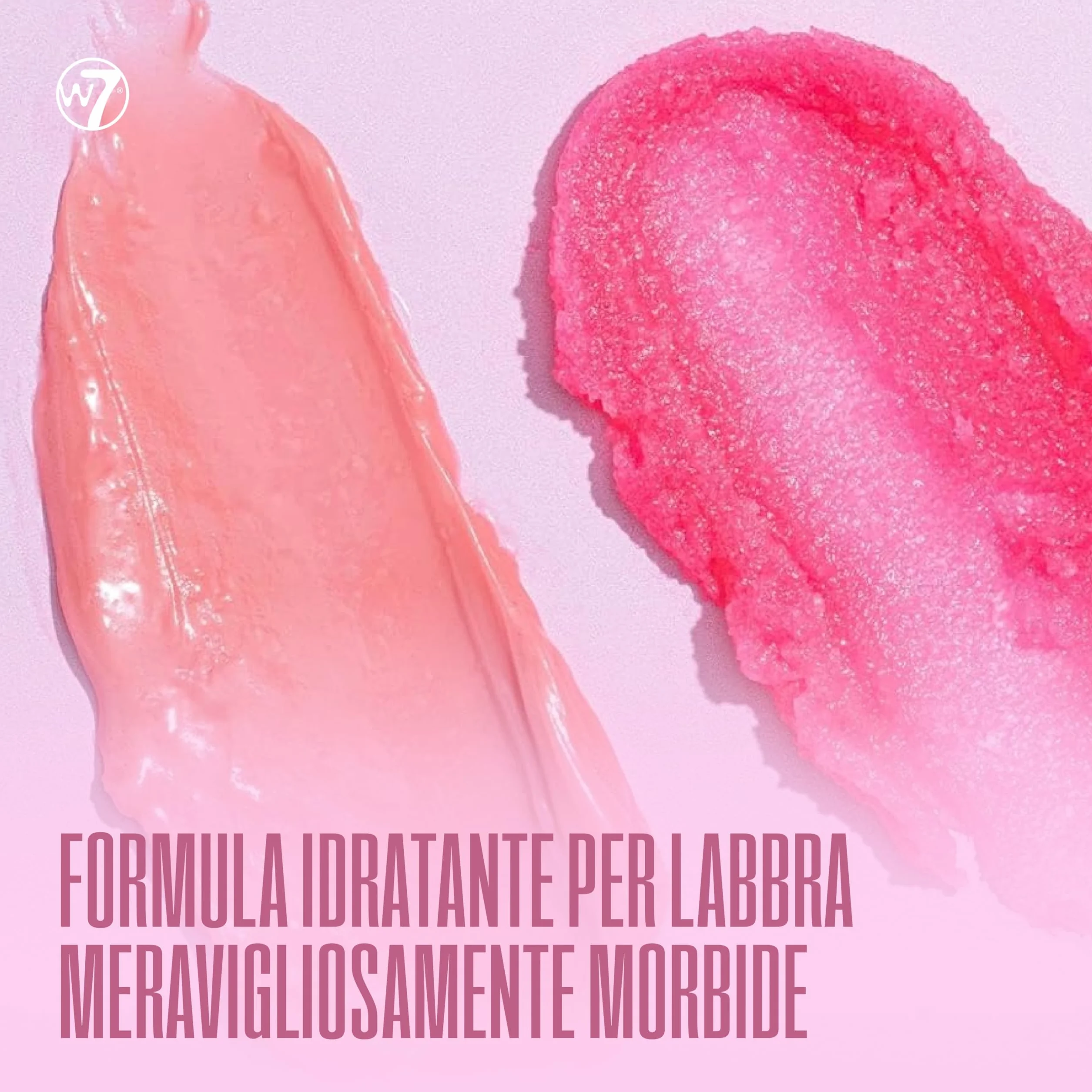 W7 Scrub labbra + maschera notte Sweet Dreams - Set da 2 pezzi - Aroma fragola - Esfolia, ristora, lenisce e idrata