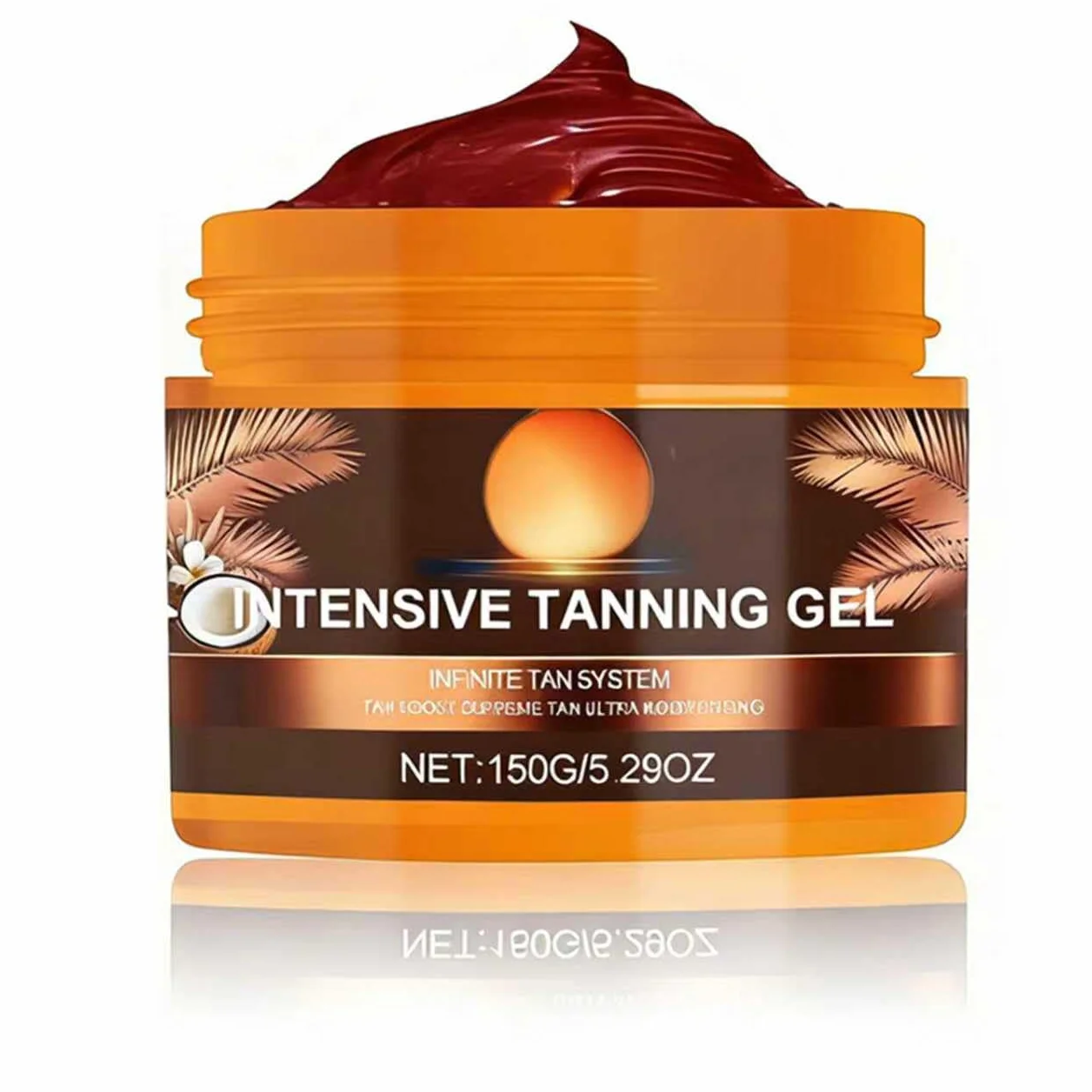 Gel abbronzante, 150g Crema acceleratrice di abbronzatura solare, abbronzante intenso e morbido, ottenere un'abbronzatura naturale con ingredienti naturali