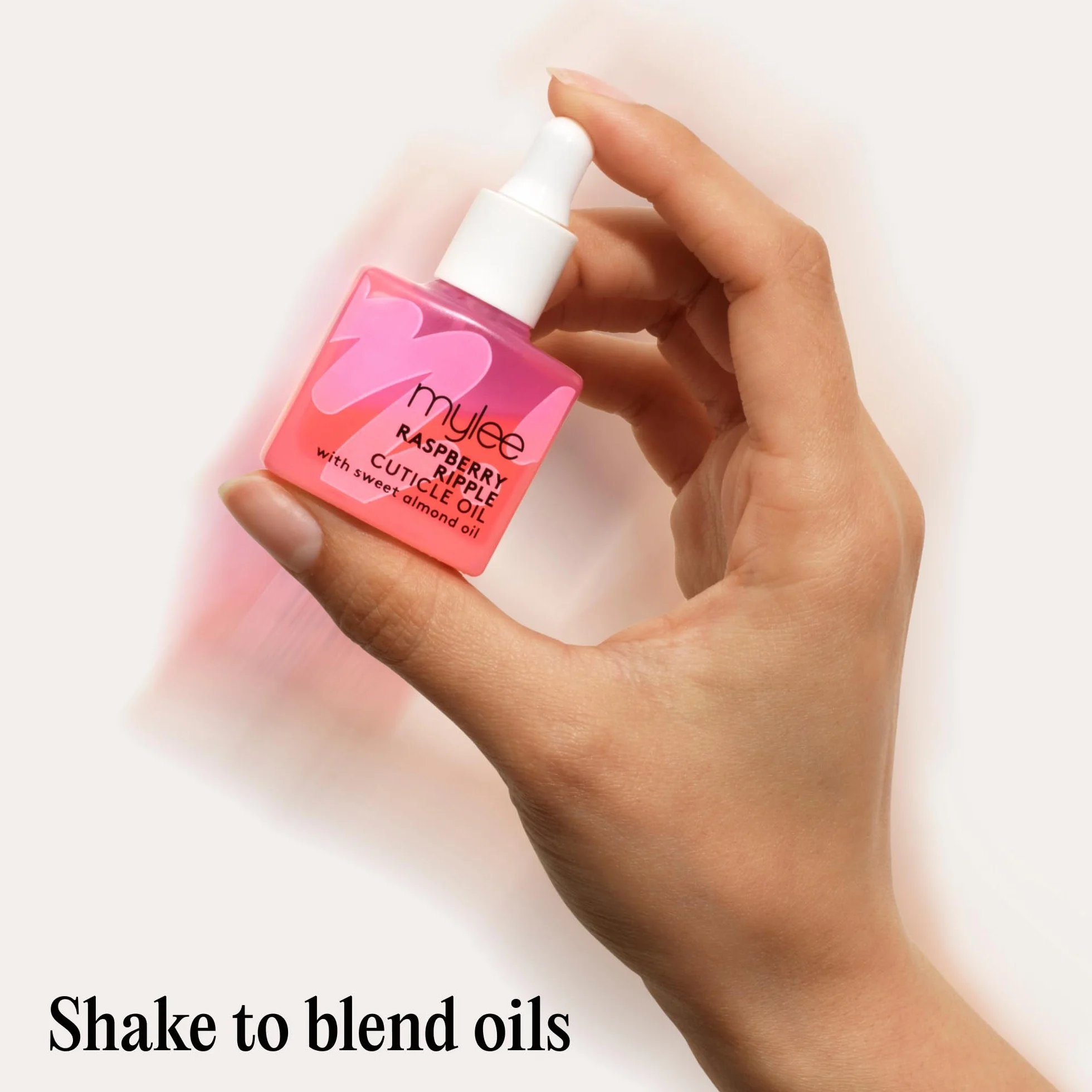 Mylee Olio per Cuticole Raspberry Ripple 10ml - Formula Nutriente Bi-Fase con Oli di Mandorle Dolci, Macadamia e Jojoba - Idrata e Rigenera le Unghie - Vegan e Senza Crudeltà
