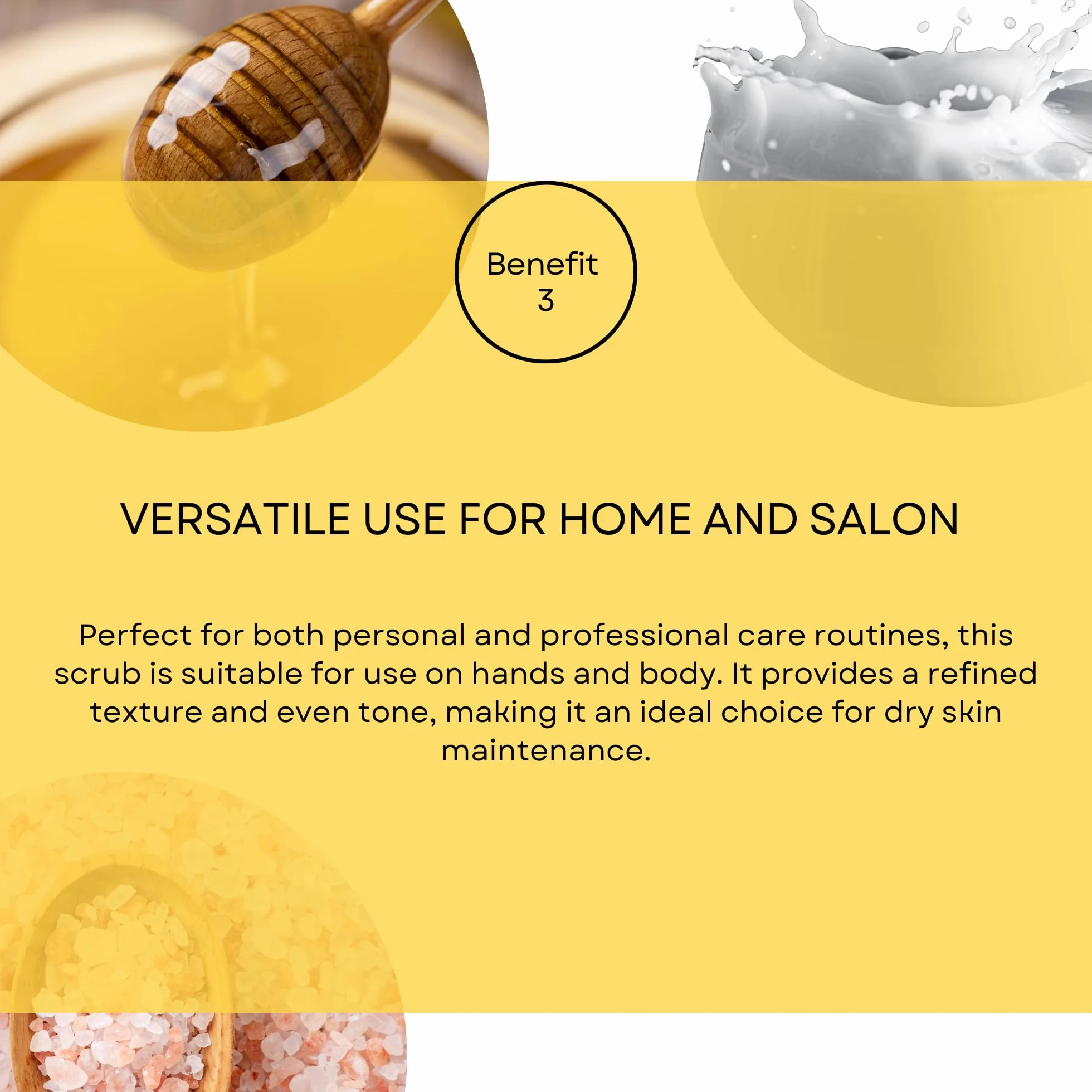 SNB Professional scrub per il corpo e le mani con sale dell'Himalaya, miele e latte 300 ml – esfoliante delicato per la pelle liscia – Con lanolina, burro di karitè, estratto di polline d'api e