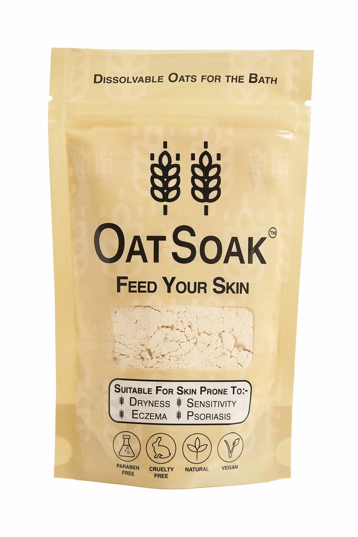 OatSoak - Avena colloidale da 100 g, sollievo dalla varicella, bagno lenitivo per prurito, psoriasi, eczema, varicella e scottature solari, cura della pelle naturale