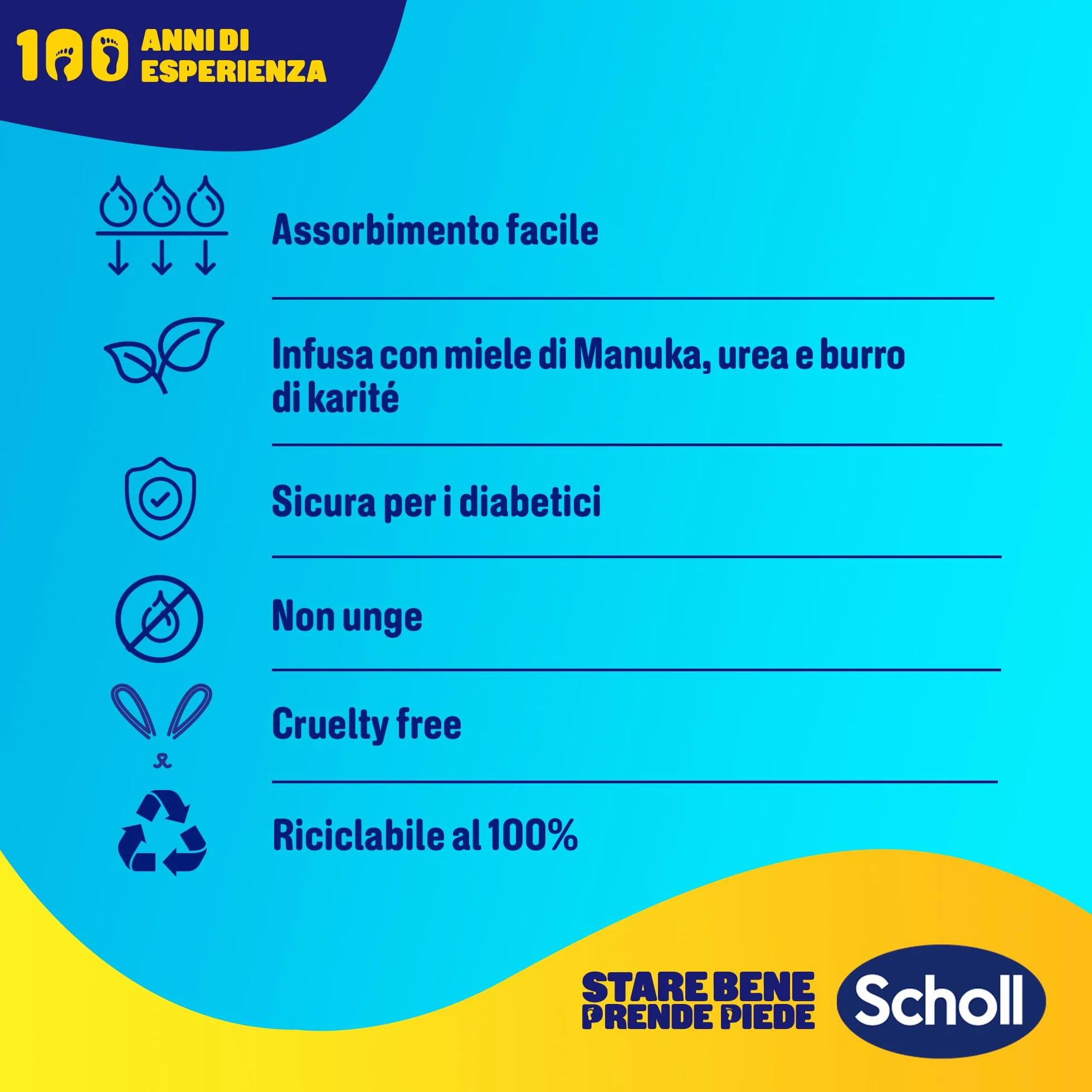 Dr. Scholl's Maschera Piedi con Miele di Manuka, Calzini Idratanti per Talloni Screpolati, 4 Paia