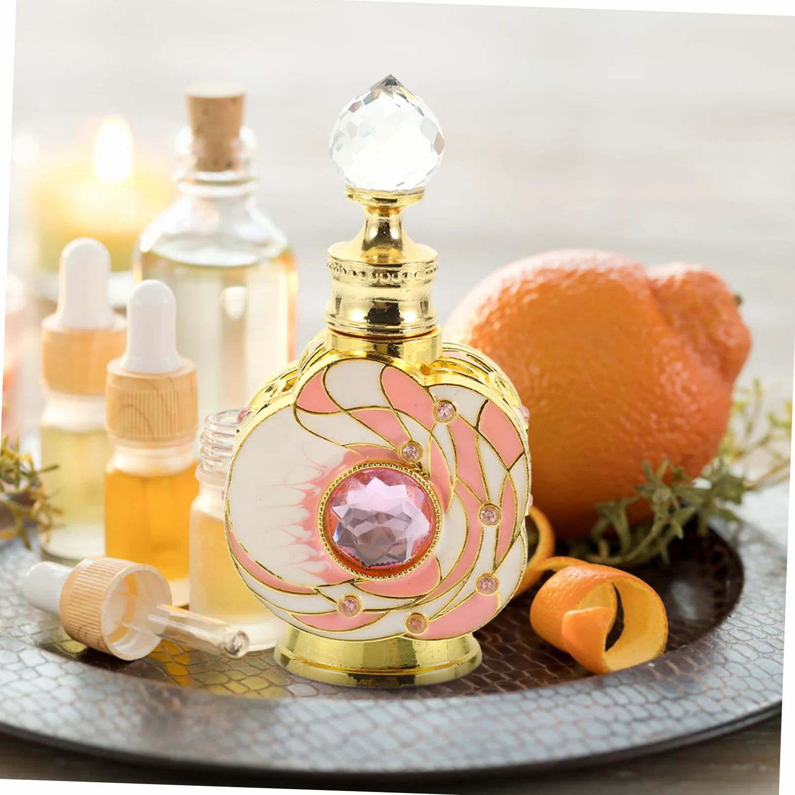 minkissy 2pezzi Bottiglia Di Profumo Da Contenitore Vuoto Per Oli Essenziali Design Elegante e Leggero Per Viaggi e Uso Quotidiano Riutilizzabile e Pratico Per Donne