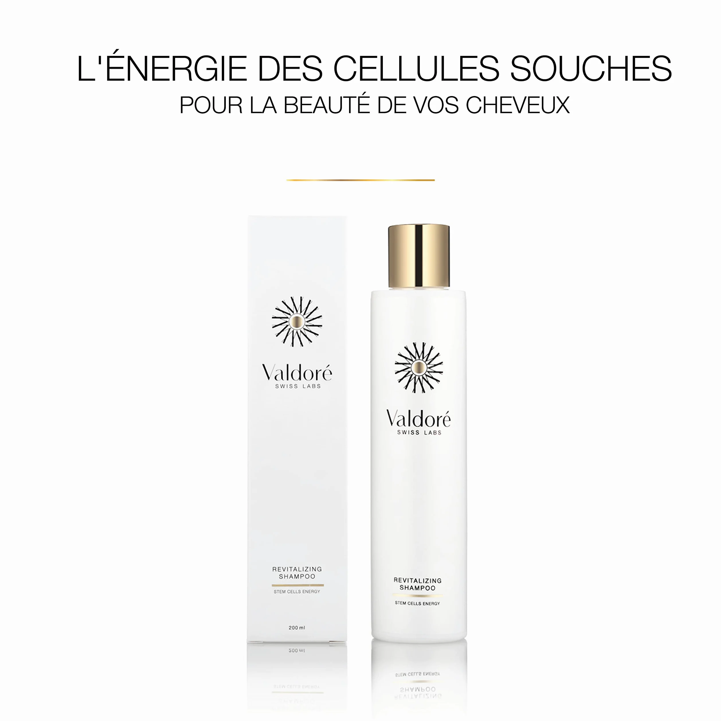 Shampoo Rivitalizzante - Shampoo per la Crescita dei Capelli con Cellule Staminali, Biotina, Oli Vegetali - Idratante per Capelli Diradati e Cuoio Capelluto Sensibile - Aroma Delicato, 200ml