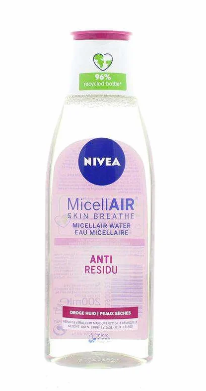 Nivea Acqua micellare, struccante per pelle secca, confezione da 6 (6 x 200 ml)