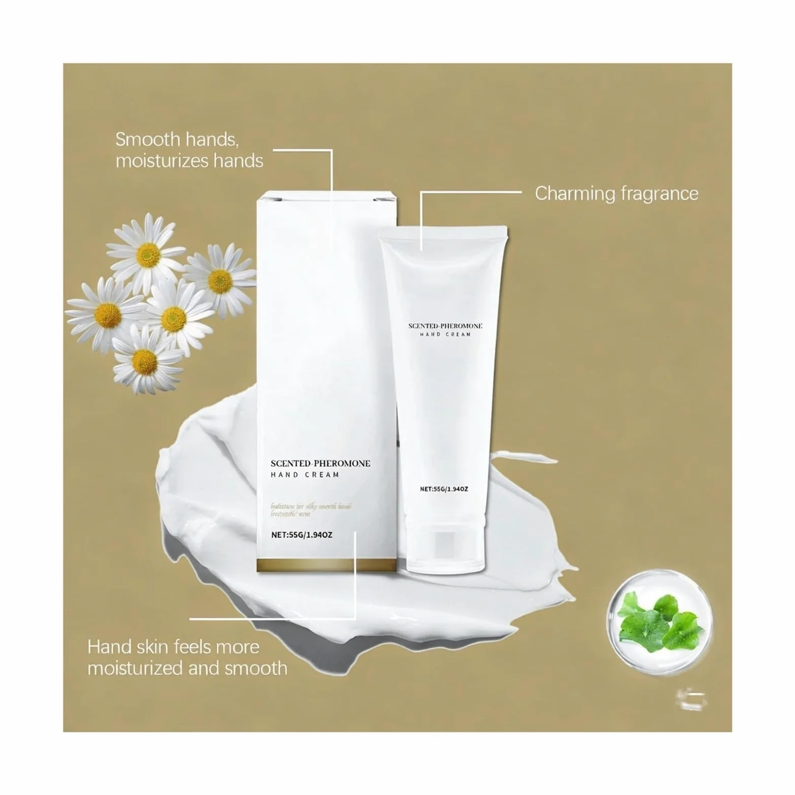 Crema for le mani for la cura delle 55g | Pelle liscia, profumazione anti-screpolature e duratura(3pcs)