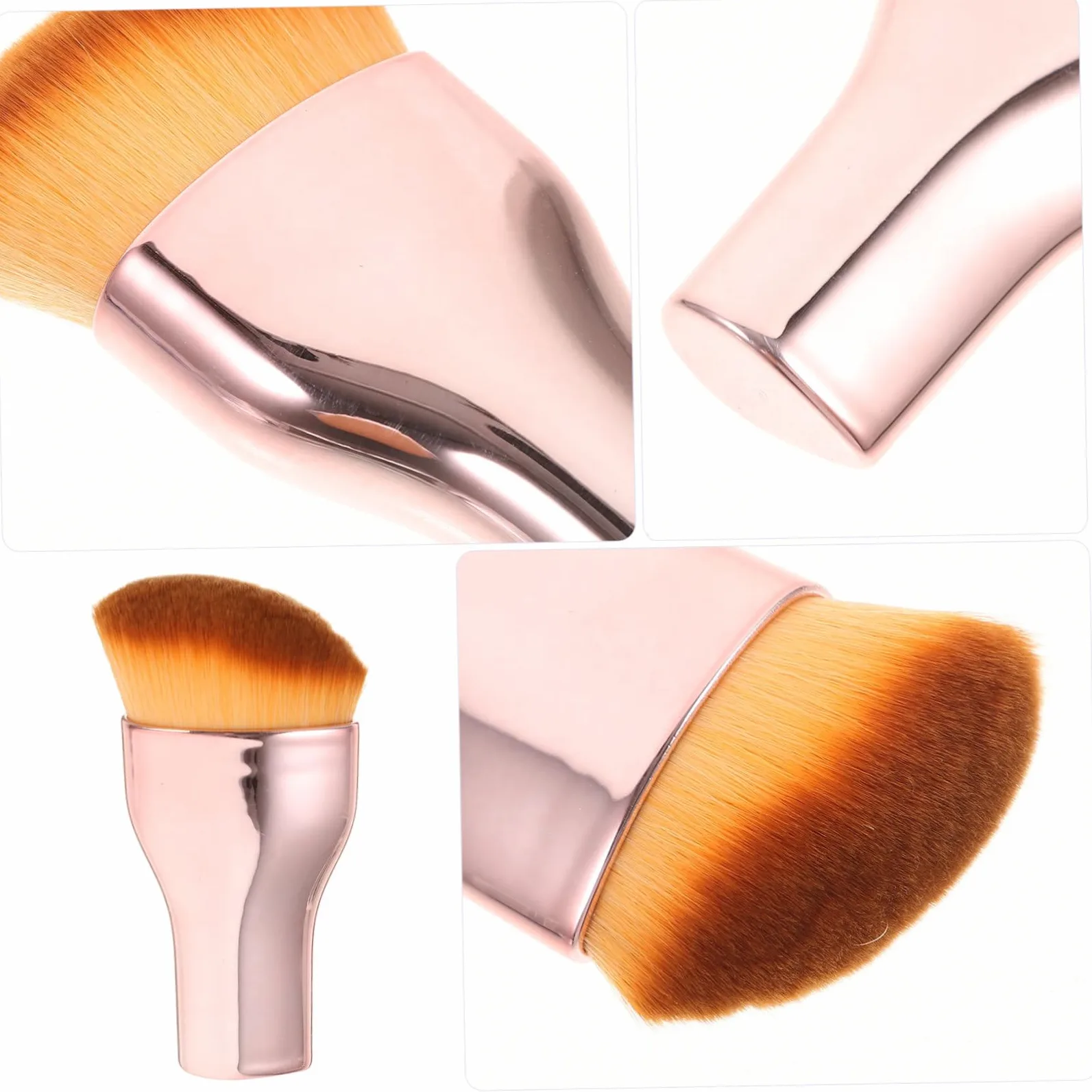FOMIYES 5 Pezzi Pennello Per Il Trucco Piatto Pennello Per Fondotinta Liquido Da Donna Pennello Per Fondotinta Portatile Di Piccole Dimensioni E Facile Da Pulire