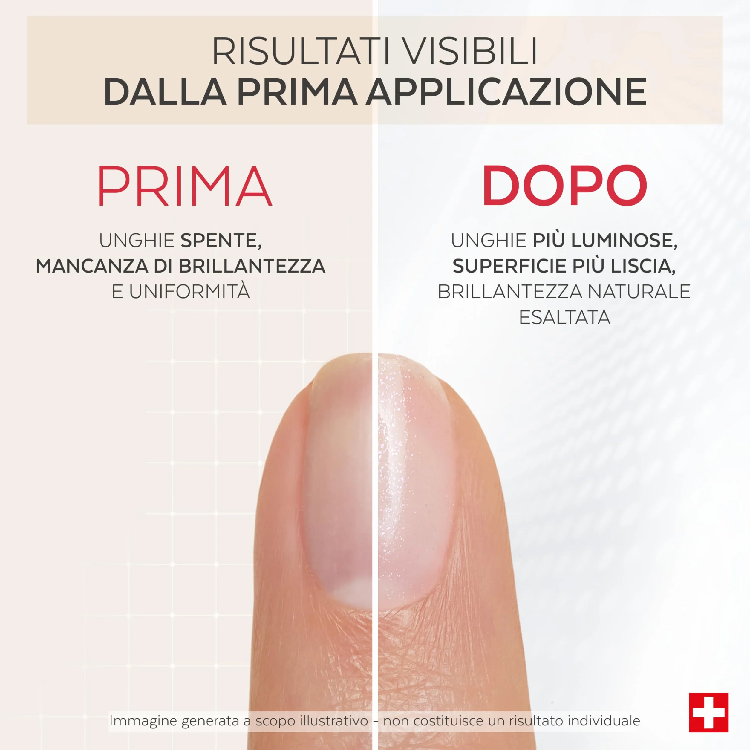PODERM Smalto Trattamento Unghie Correttivo & Perfezionatore – Illuminante | 8 ML - Esalta Brillantezza Naturale | Micro-minerali Riflettenti Luce | Sviluppato da Podologo in Svizzera