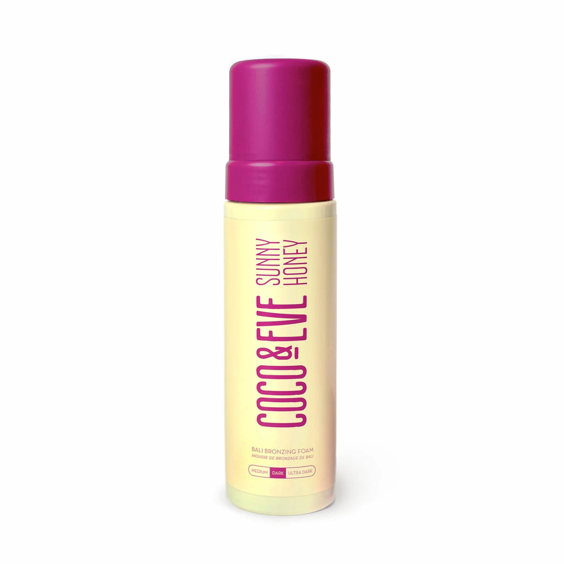Coco & Eve Sunny Honey - (Scuro) Mousse autoabbronzante naturale Bali Bronzer - antietà, anti cellulite Self Tanner (212ml)