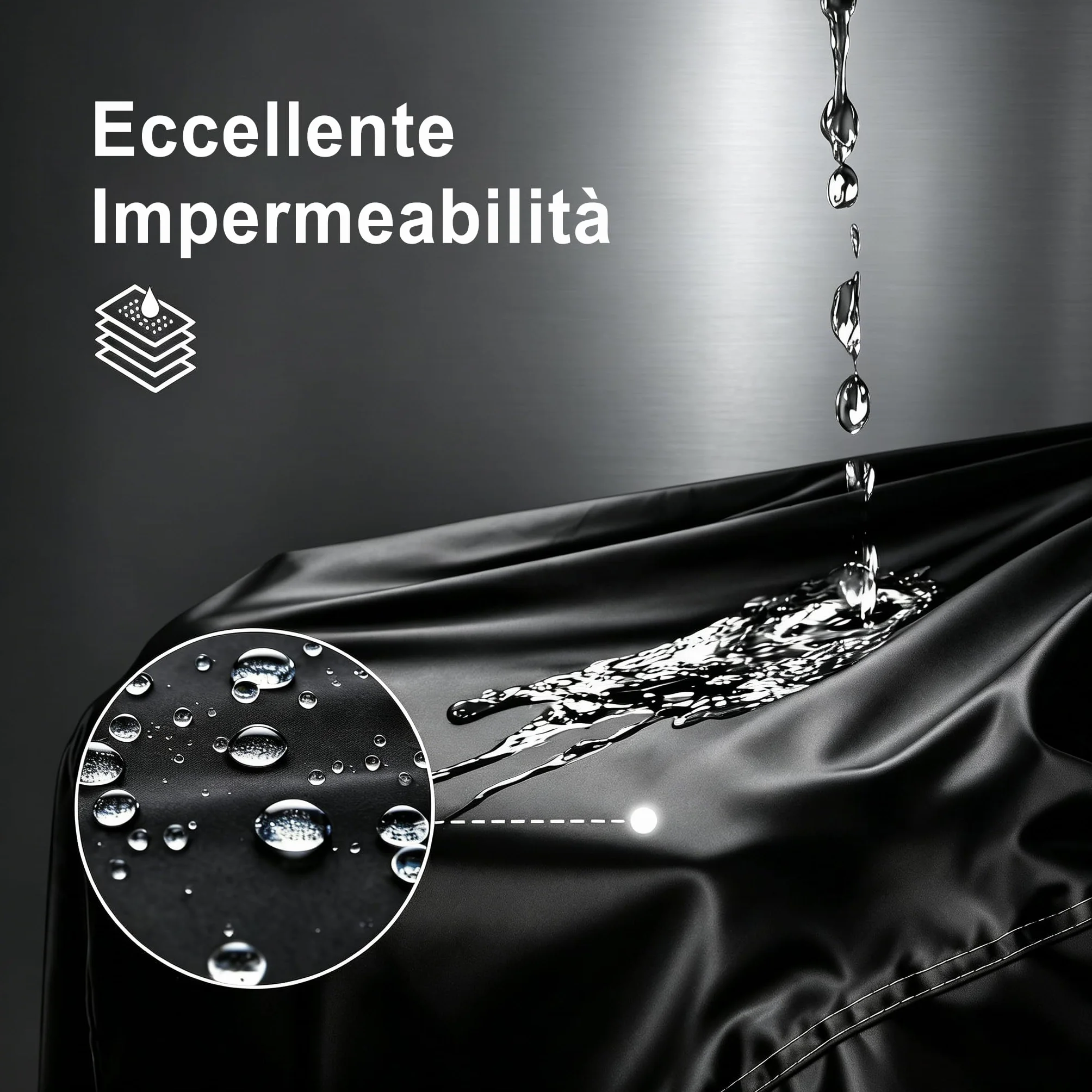 Maizjok® Telo Coprimoto Impermeabile 210D Poliestere per Moto Scooter Motorino 245x105x125cm