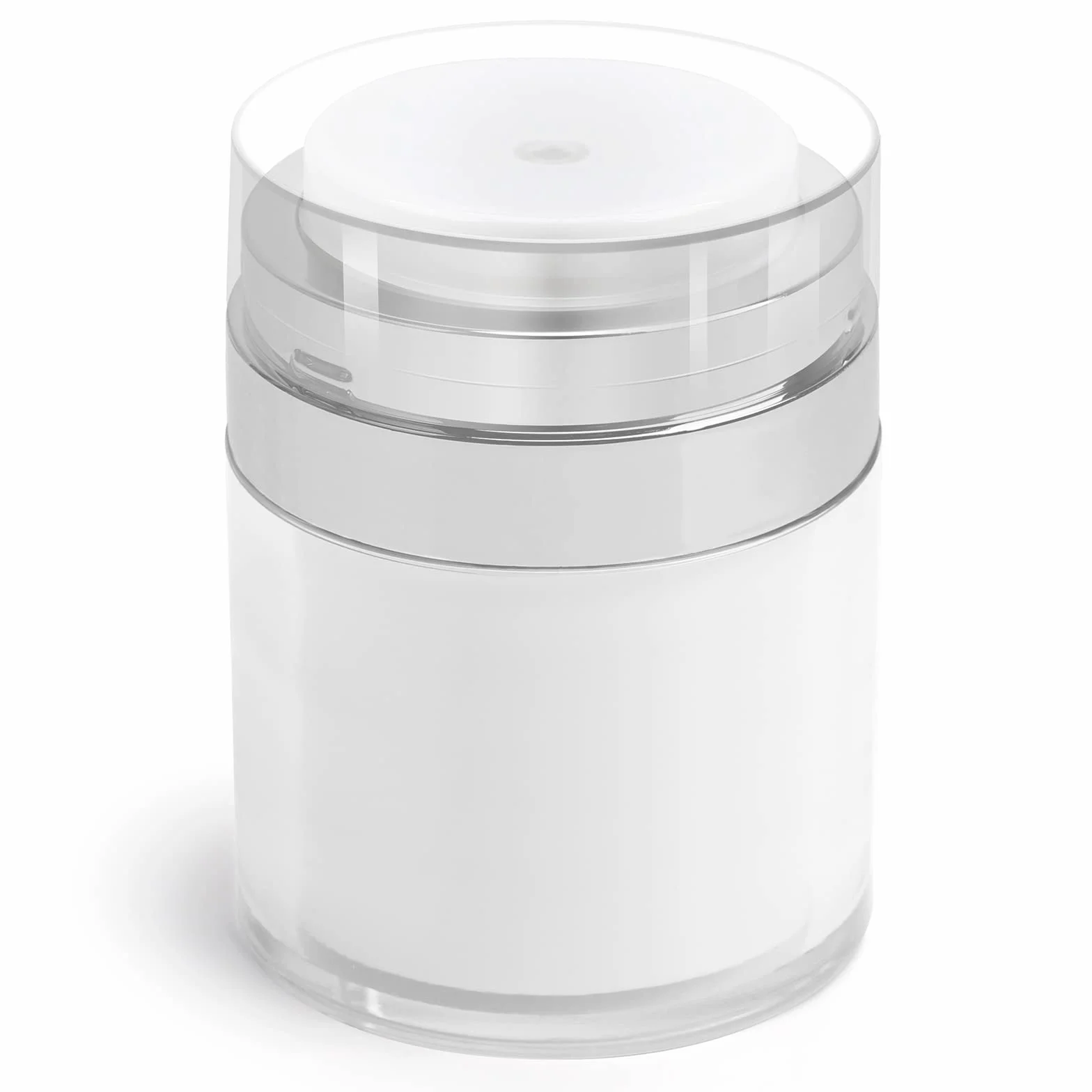 HOTUT Dosatore Contenitore Crema Bottiglie, 50ML Ricaricabile Airless Pump Contenitori Cosmetic Cream Jar, Crema Vuoti Barattoli per Viaggio
