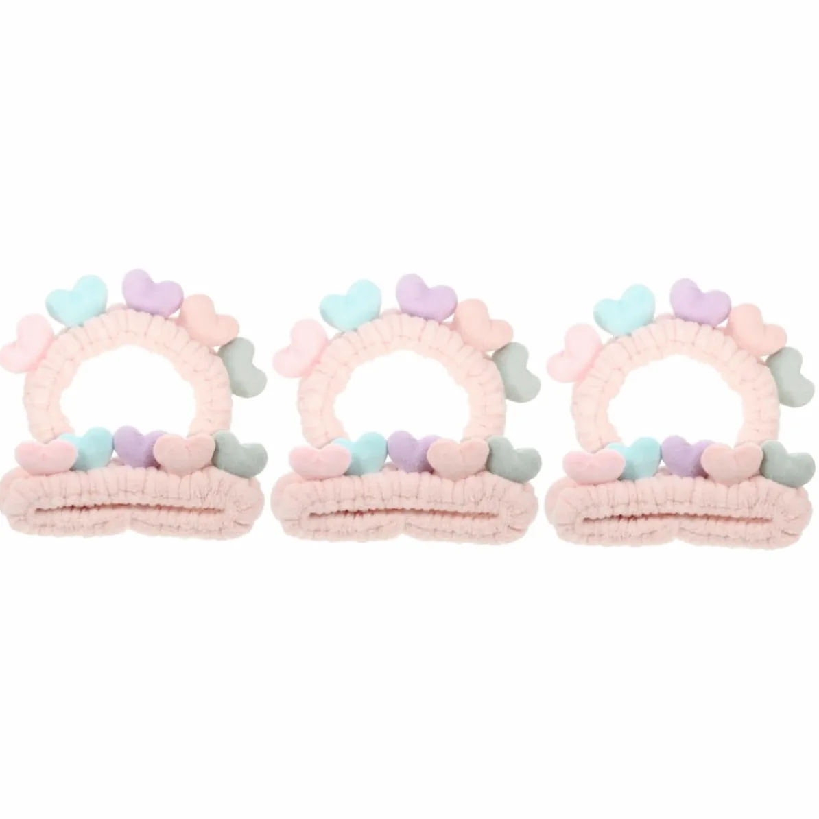 MAGICLULU 6 Pcs Del Cuore Trucco Dei Make Up Fasce Dei Hairband Elastica Elastici Dei Per La Testa Dei Per Le Donne