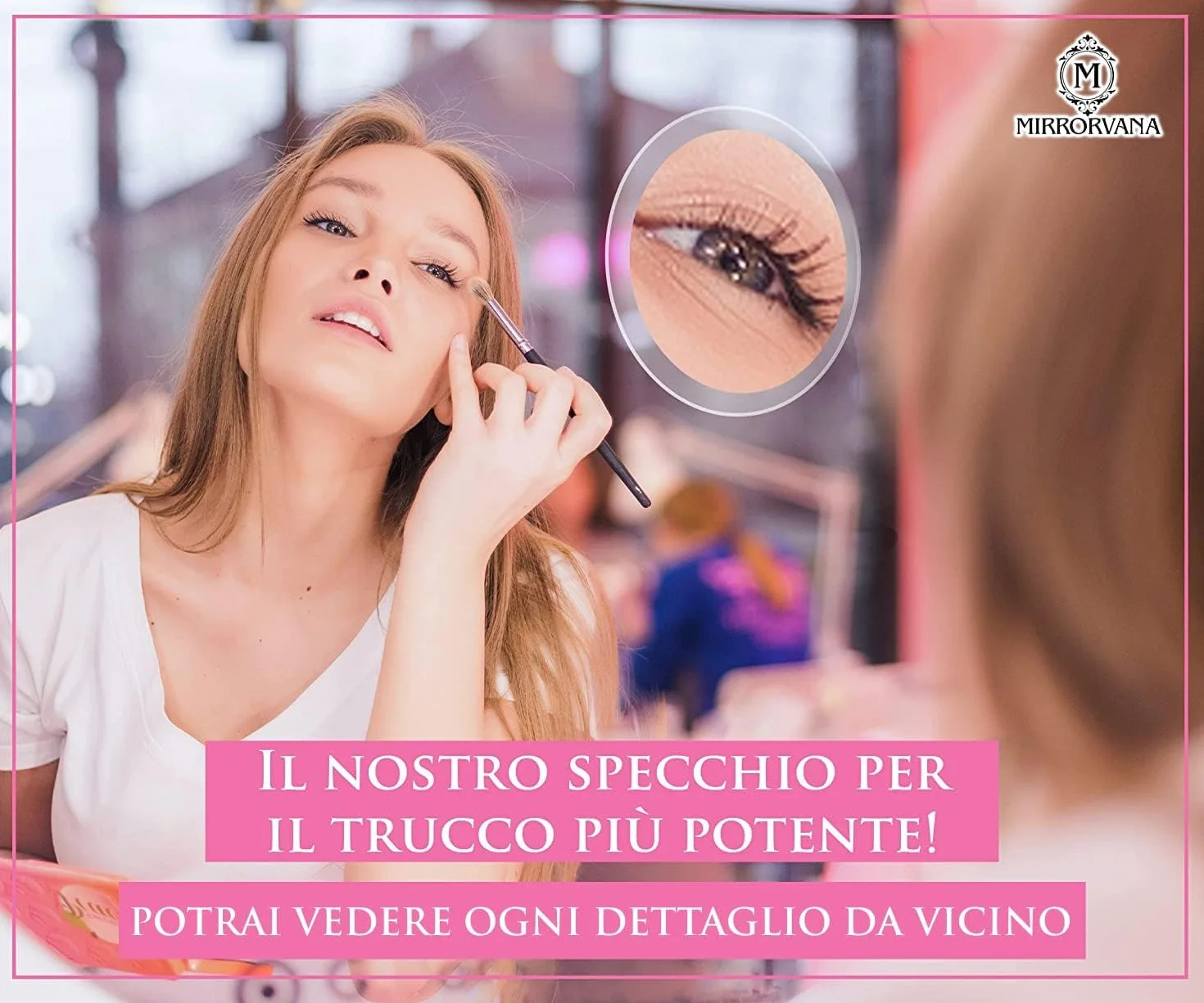 Specchio Ingranditore 15X e 20X con Ventosa 15cm 10cm Trucco
