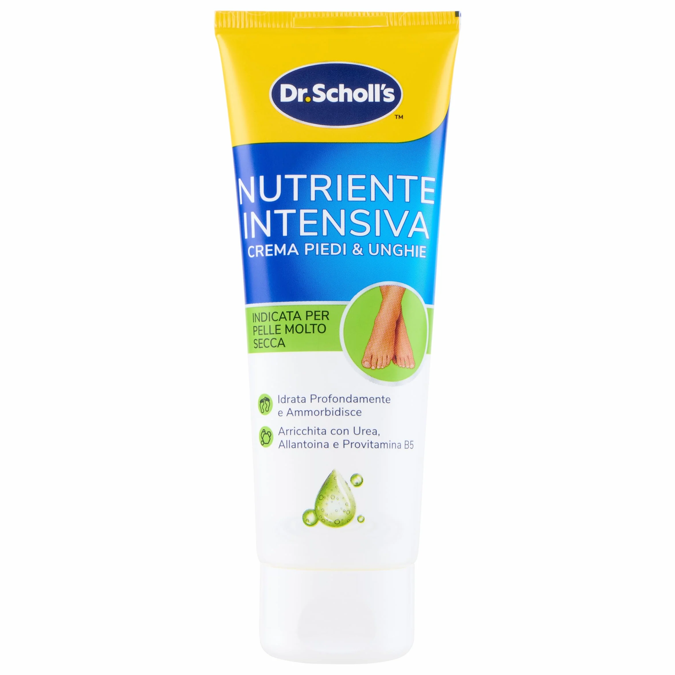 Scholl Crema Nutriente Intensiva Piedi 75ml con Urea, Vitamina E e Complesso Provitaminico B5